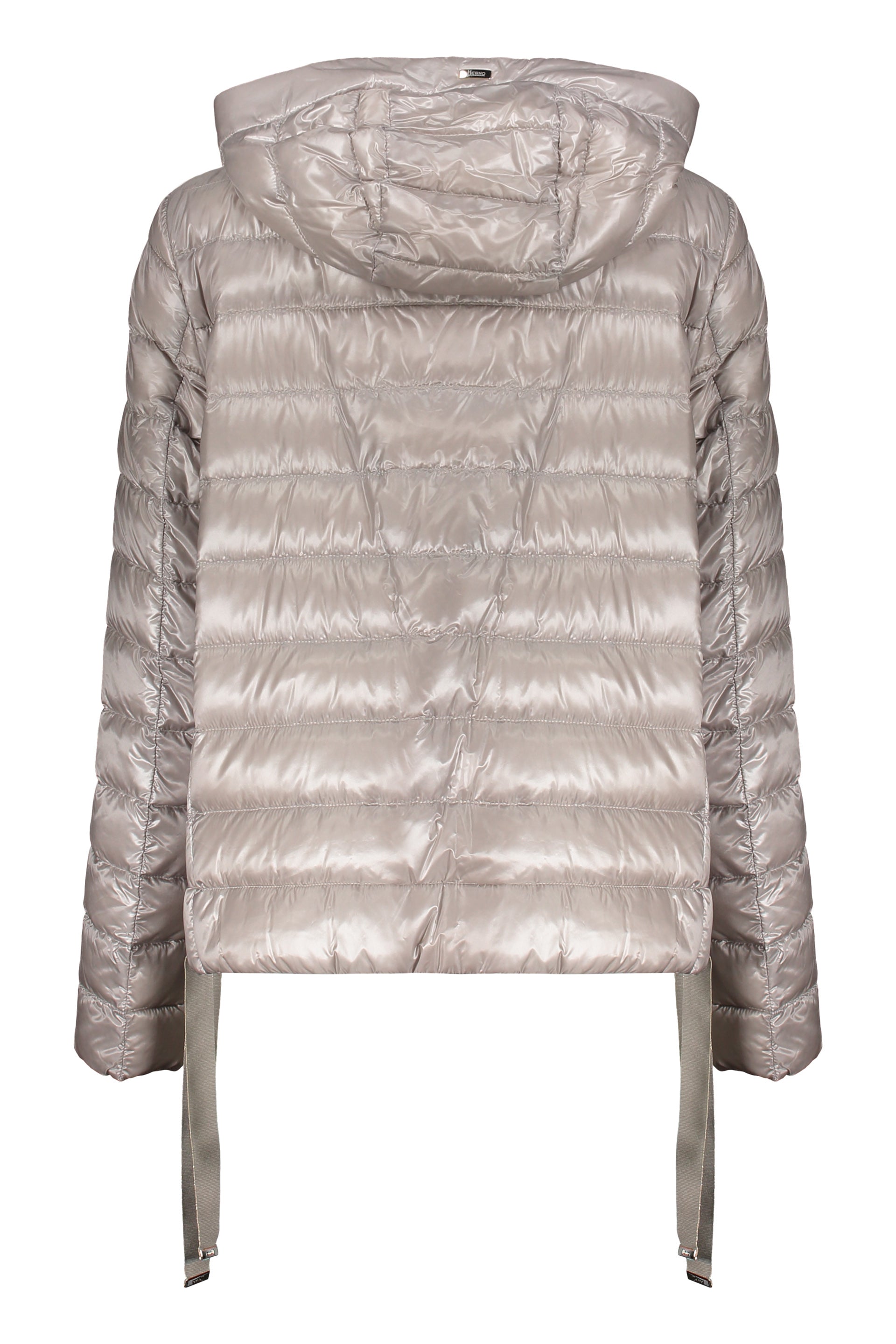 Shiny Lightweight Padded Jacket with Hood