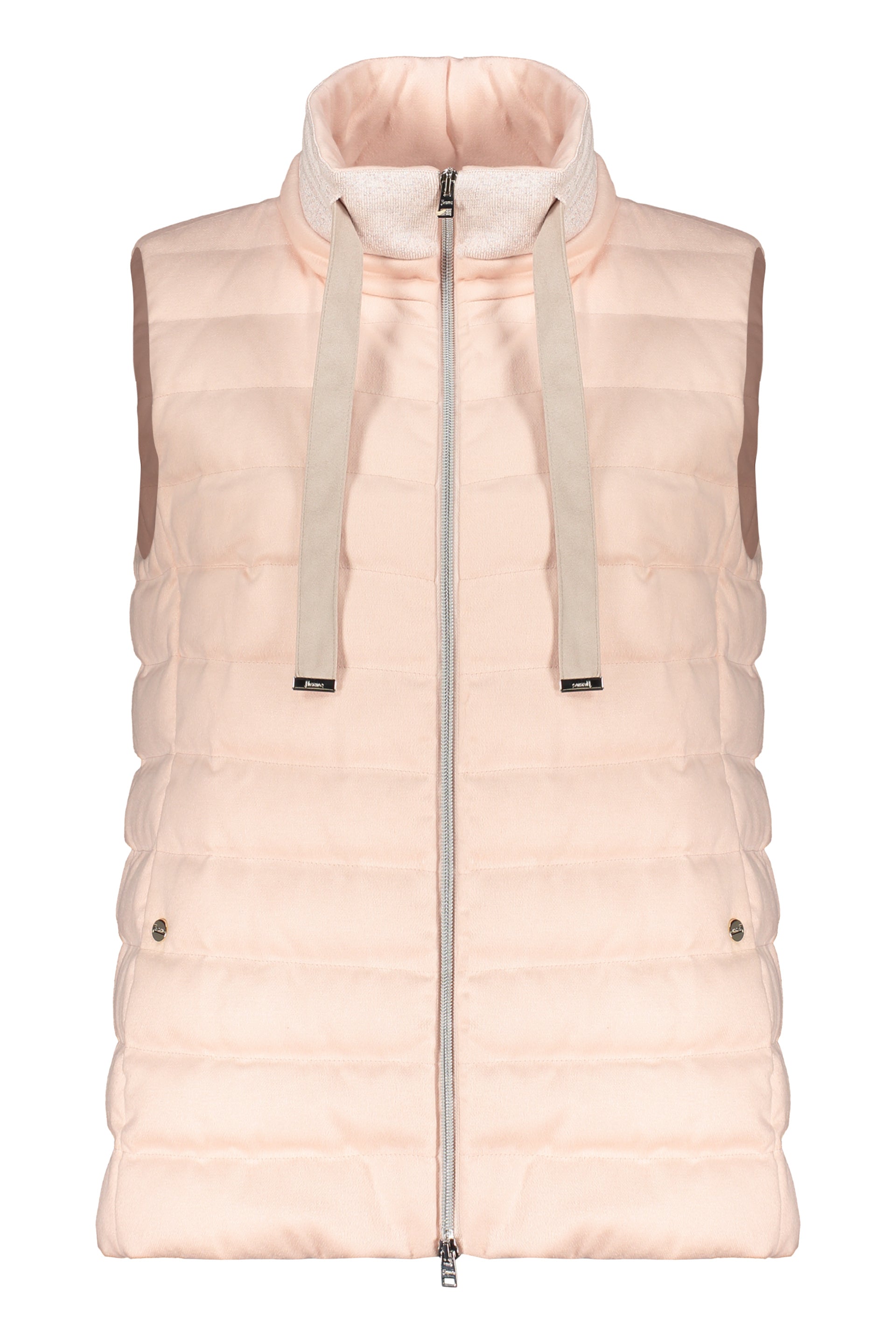 Elegant sleeveless vest in light pink