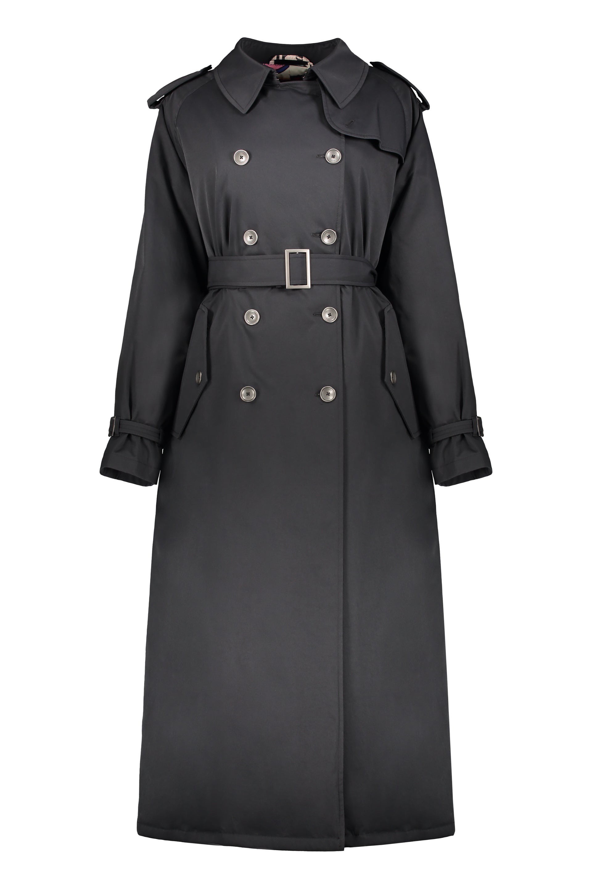 Padded trench coat