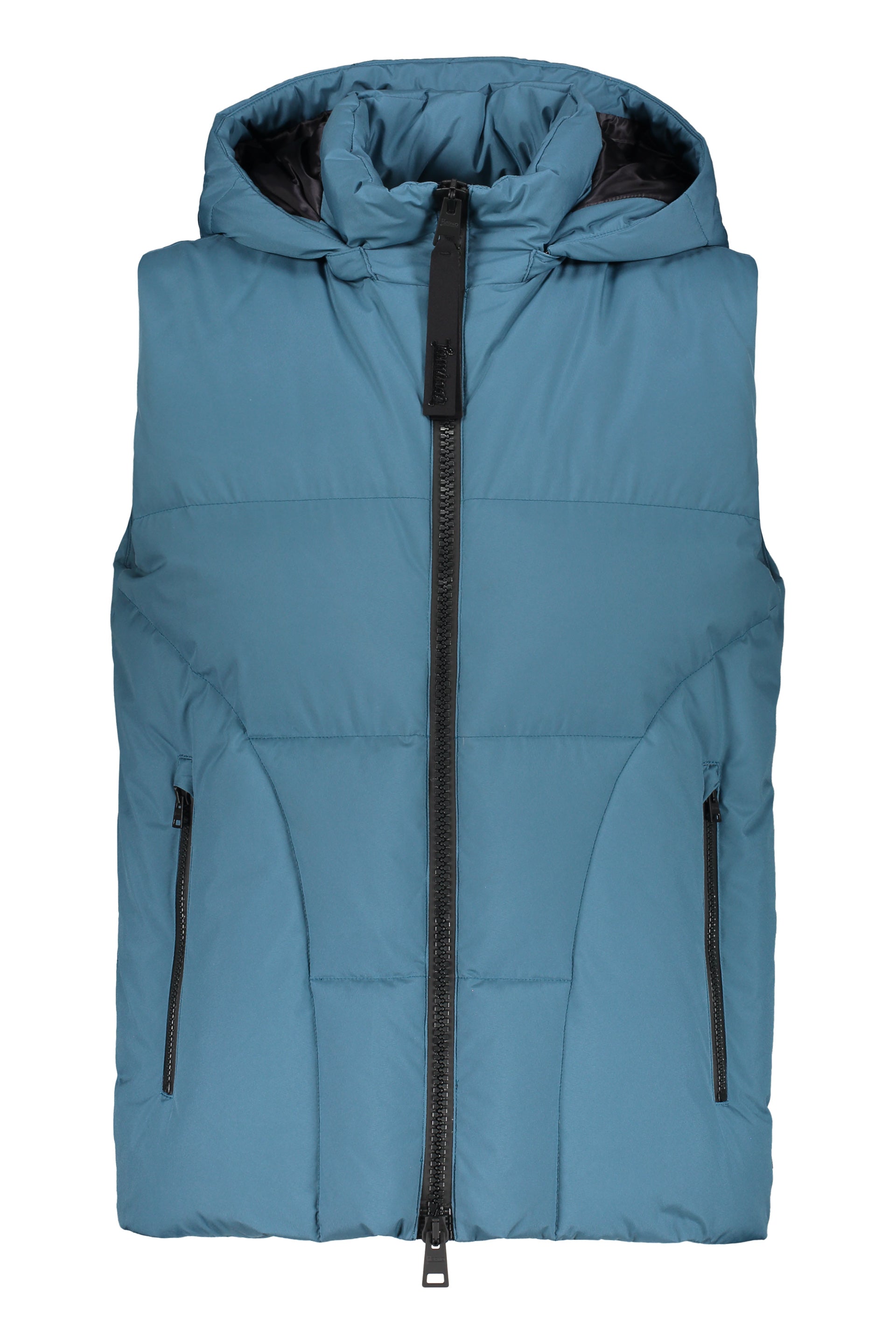 Padded jacket with hood and pockets