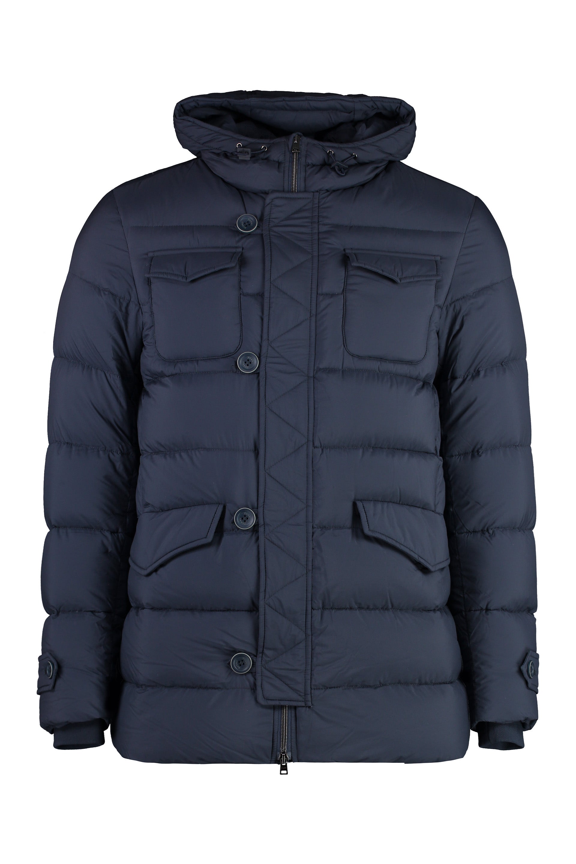 L’Eskimo Hooded nylon down jacket