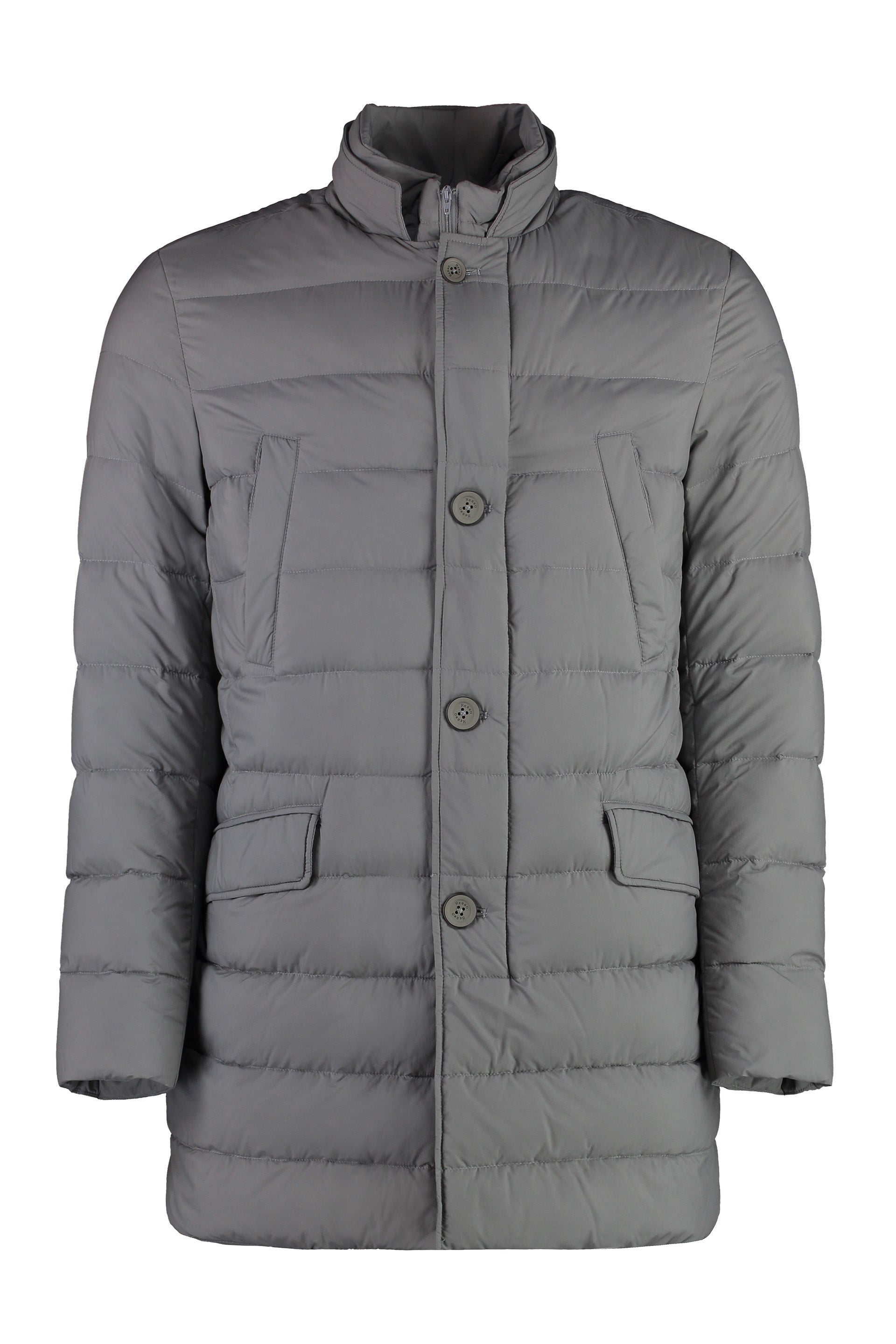 Techno-nylon down jacket