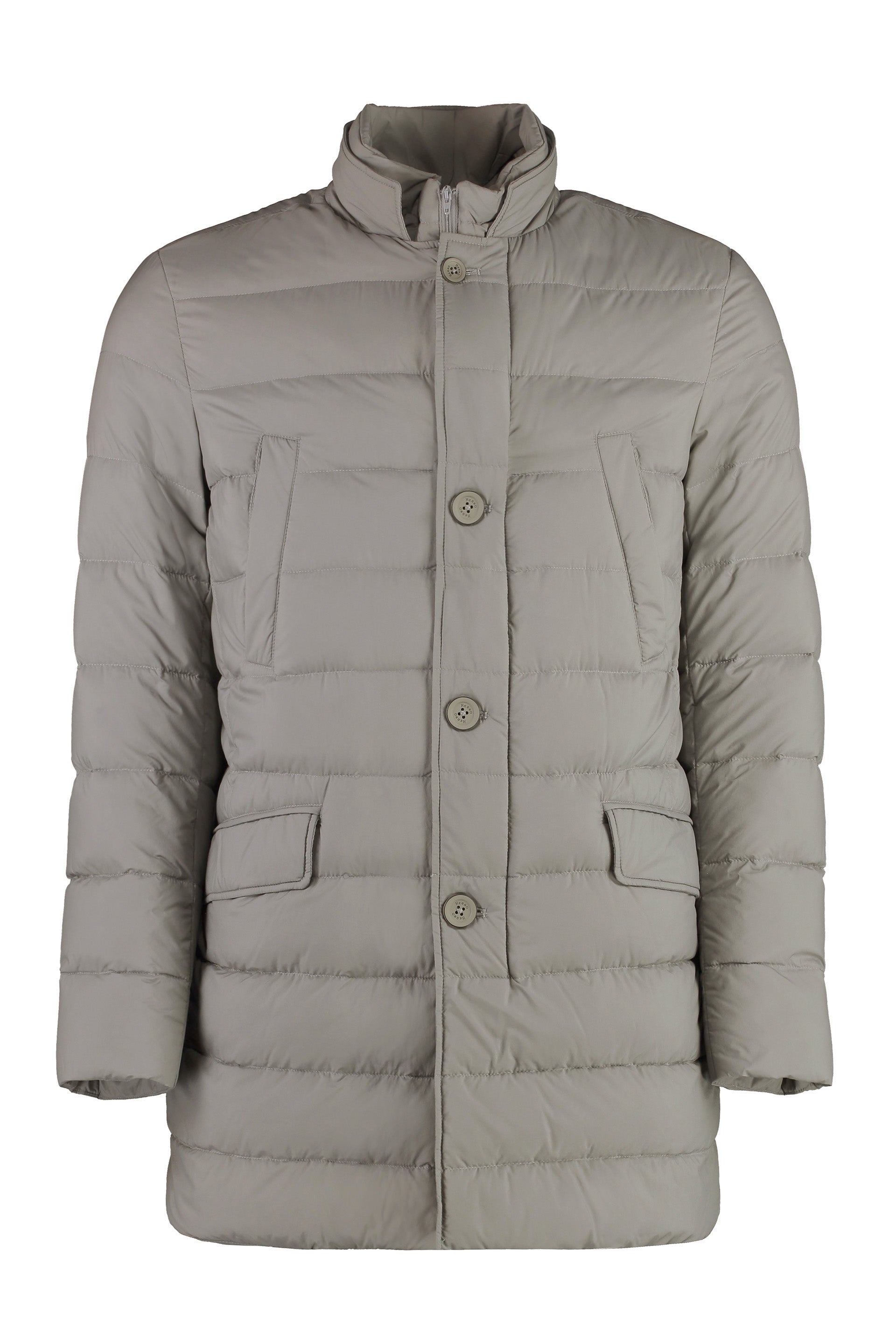Techno-nylon down jacket