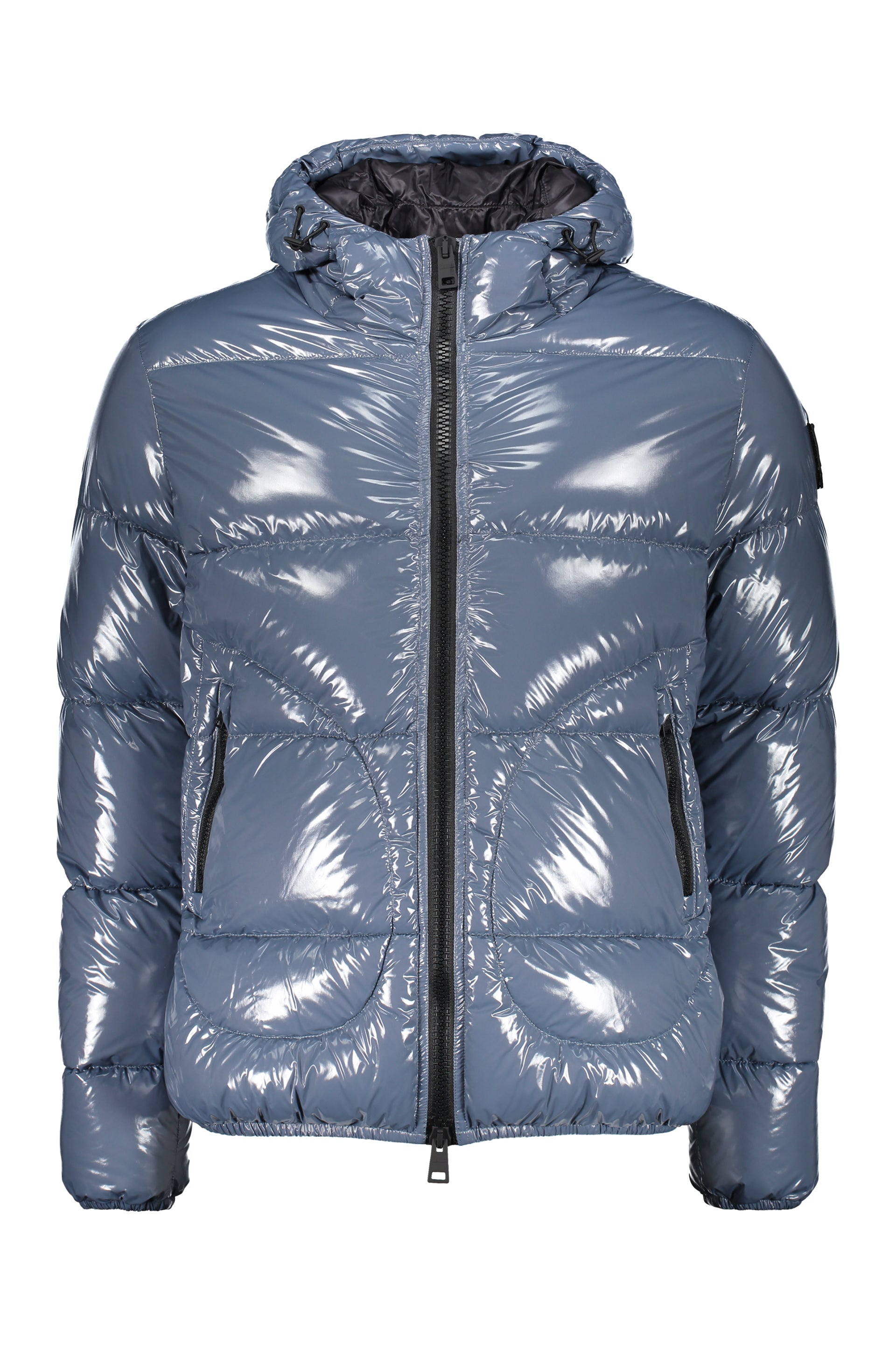 Hooded down jacket