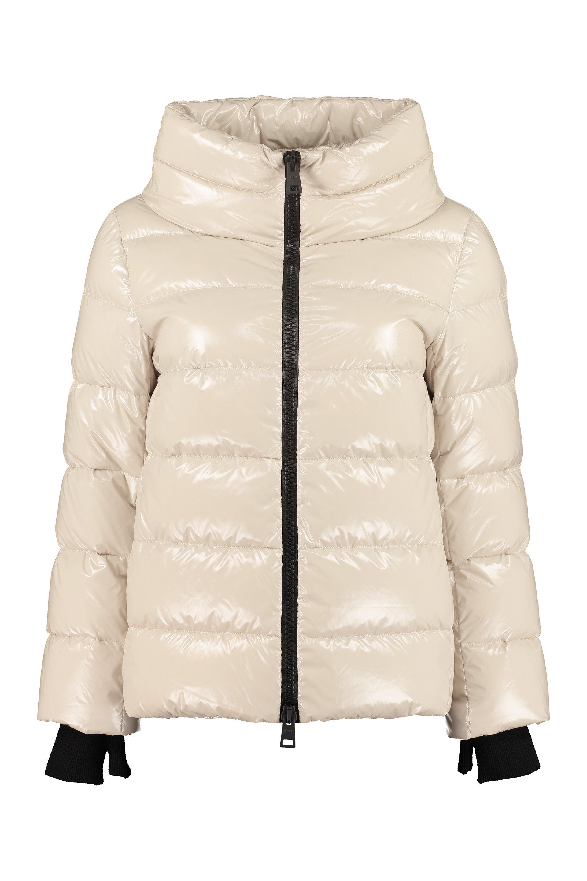 Quilted down jacket