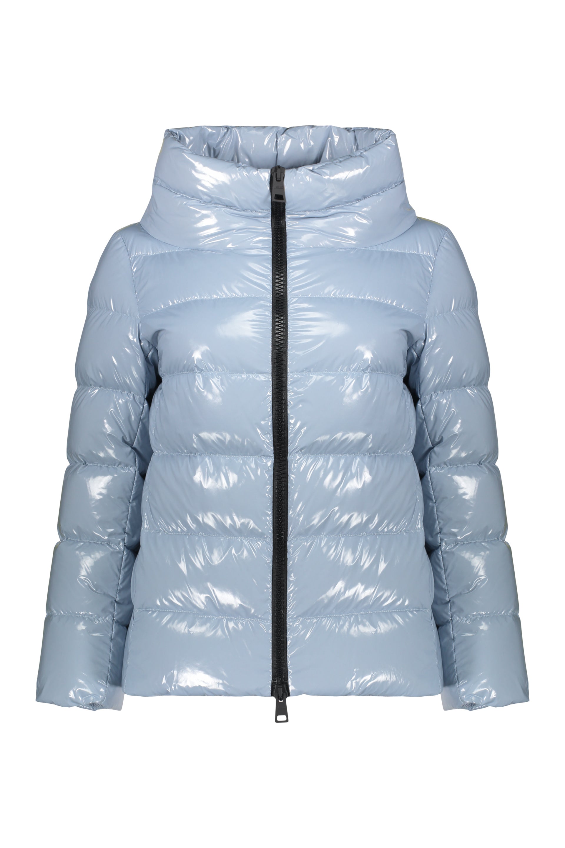 Glossy nylon down jacket