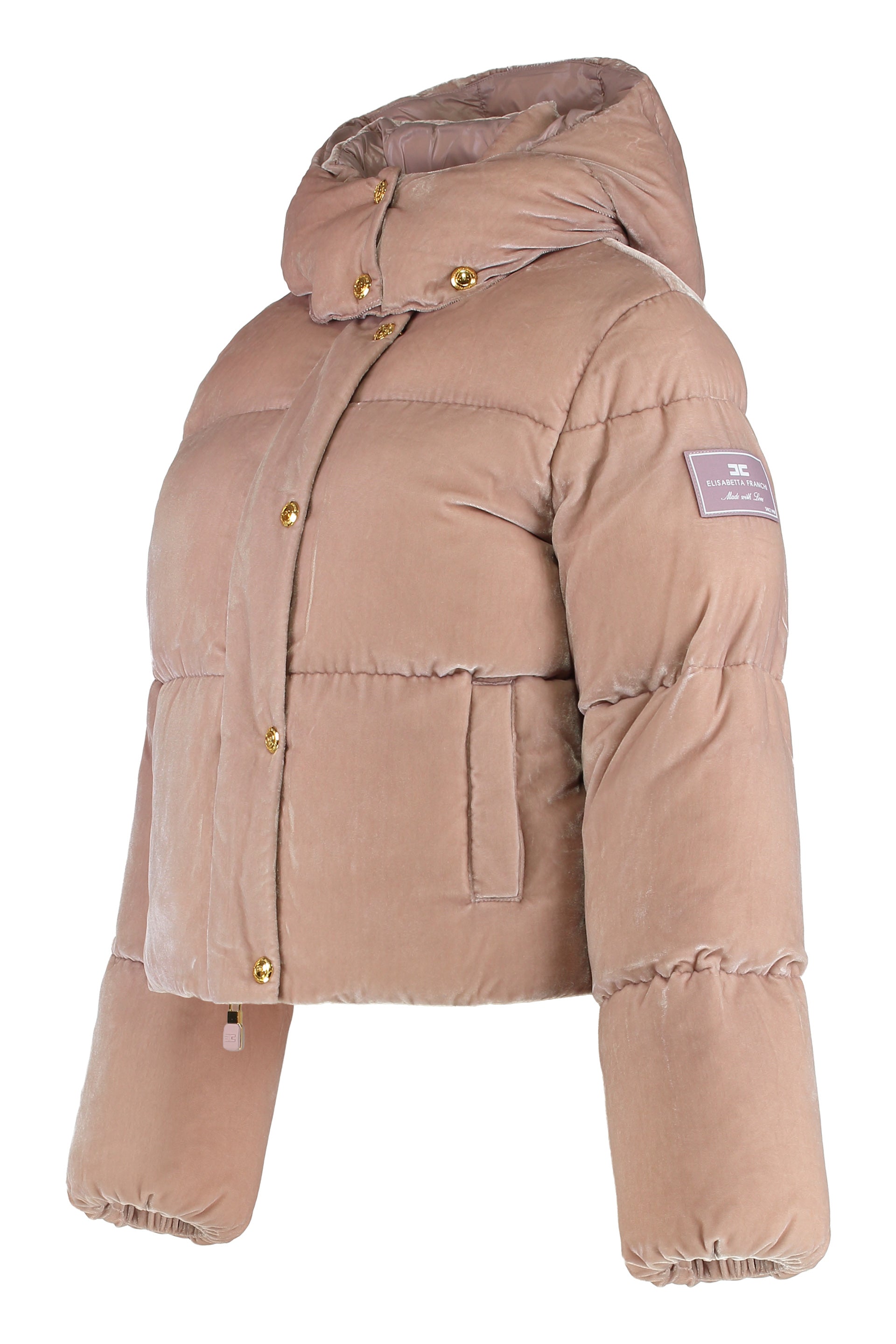 Linguaggio: Italiano (IT) -> Inglese (EN)<br /><br />Translation: Velvet puffer jacket