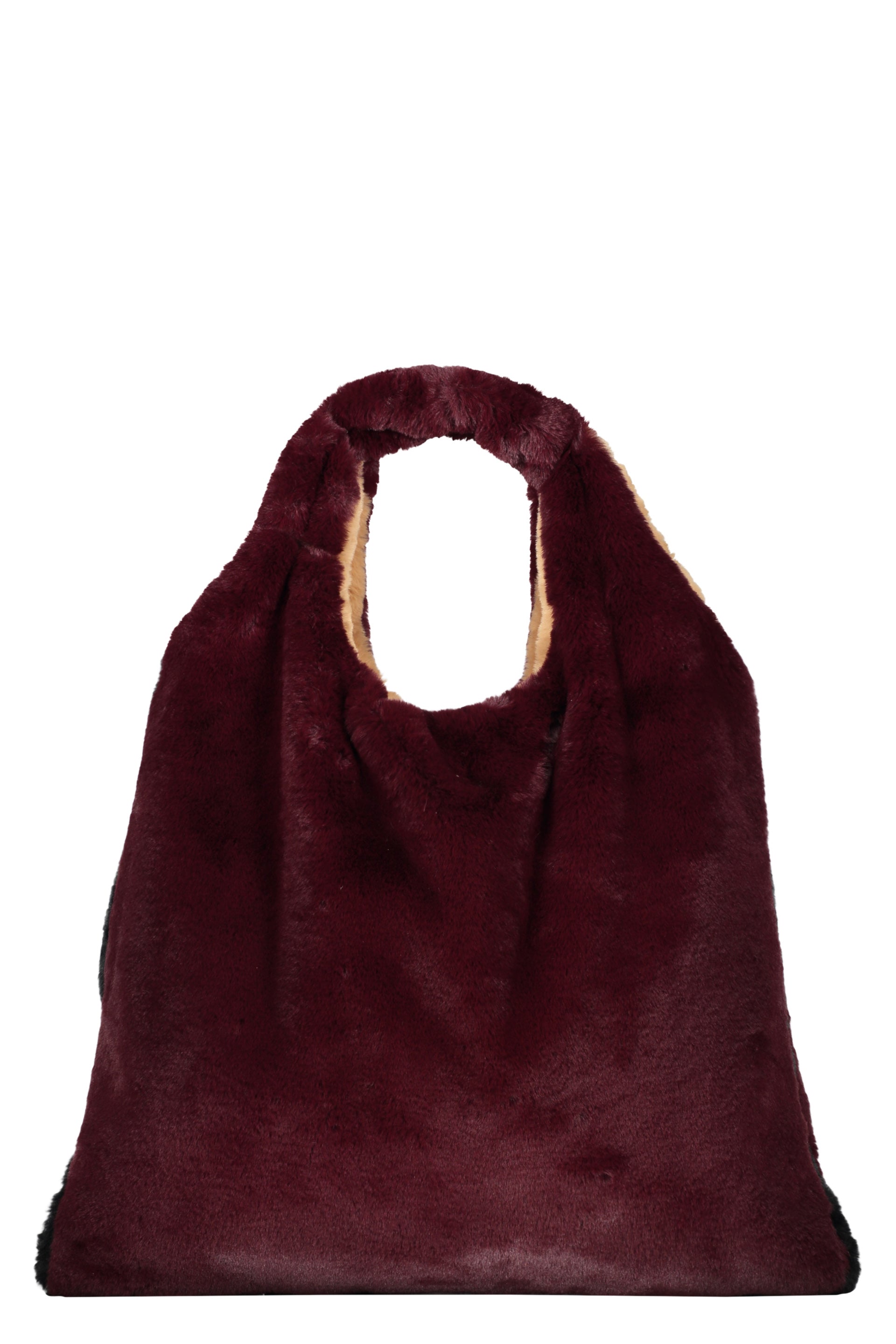 Faux fur tote