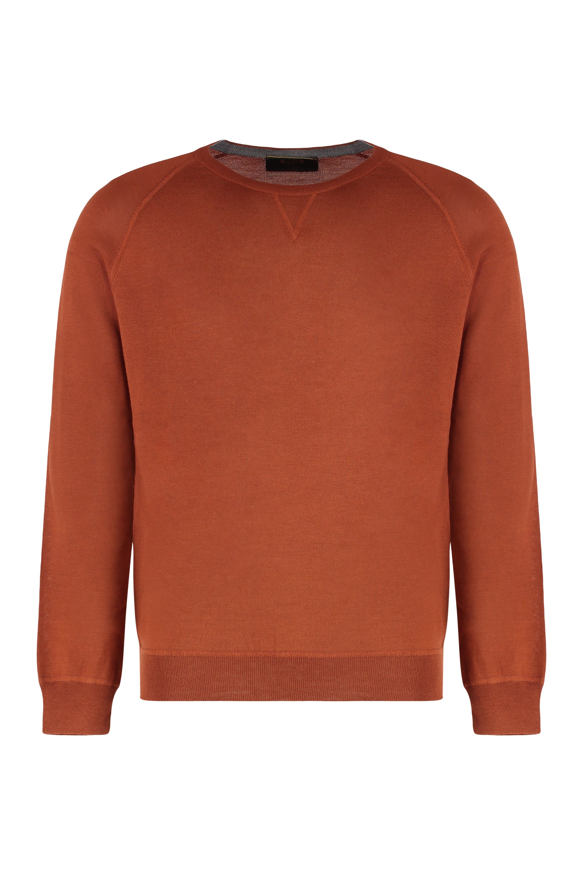 Crew neck sweater in wool blend