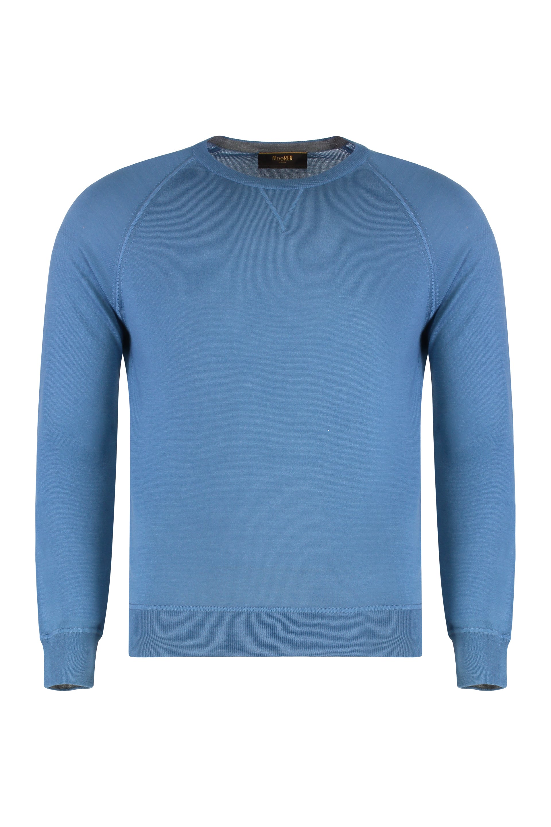 Crew neck sweater in wool blend