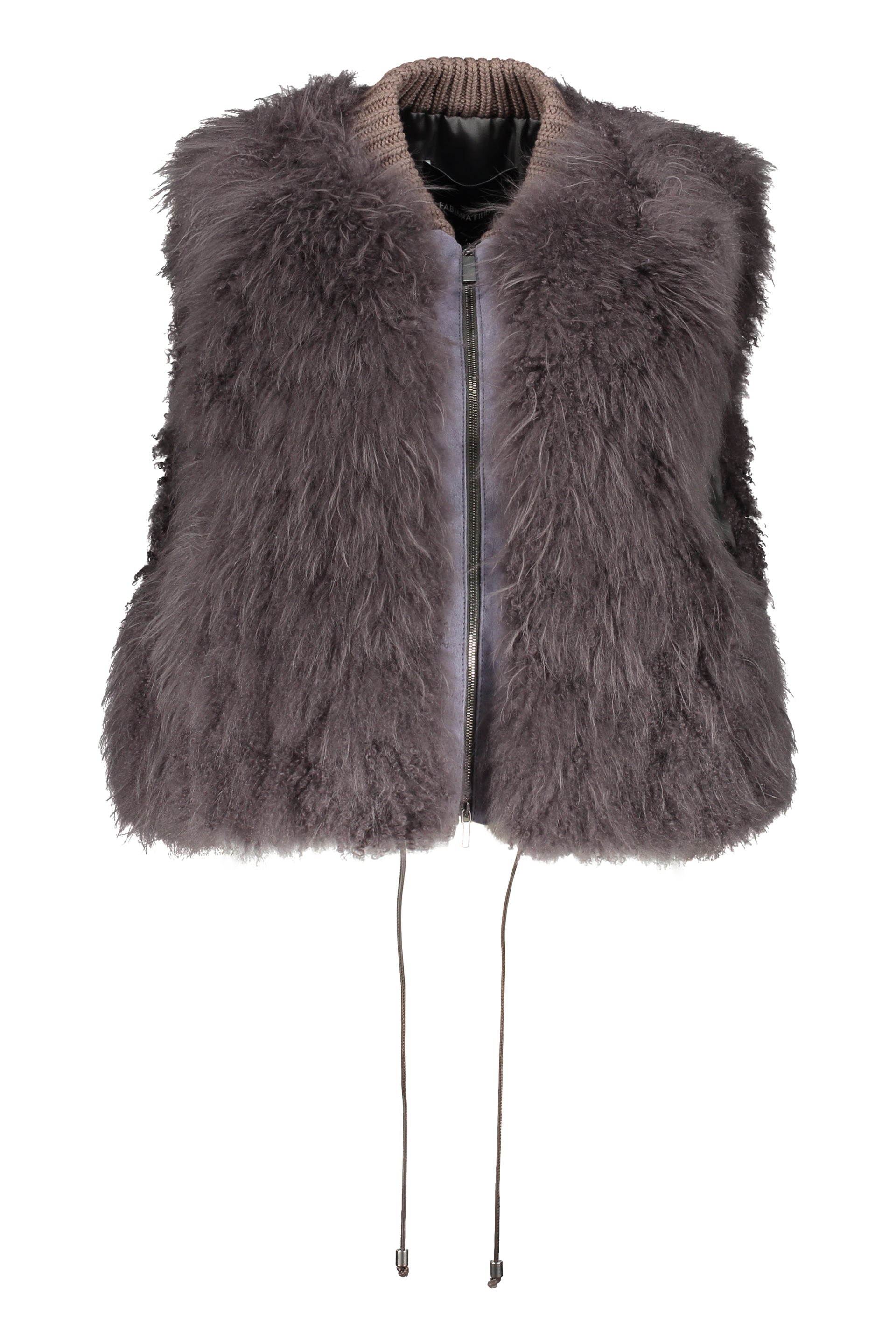 Shearling gilet