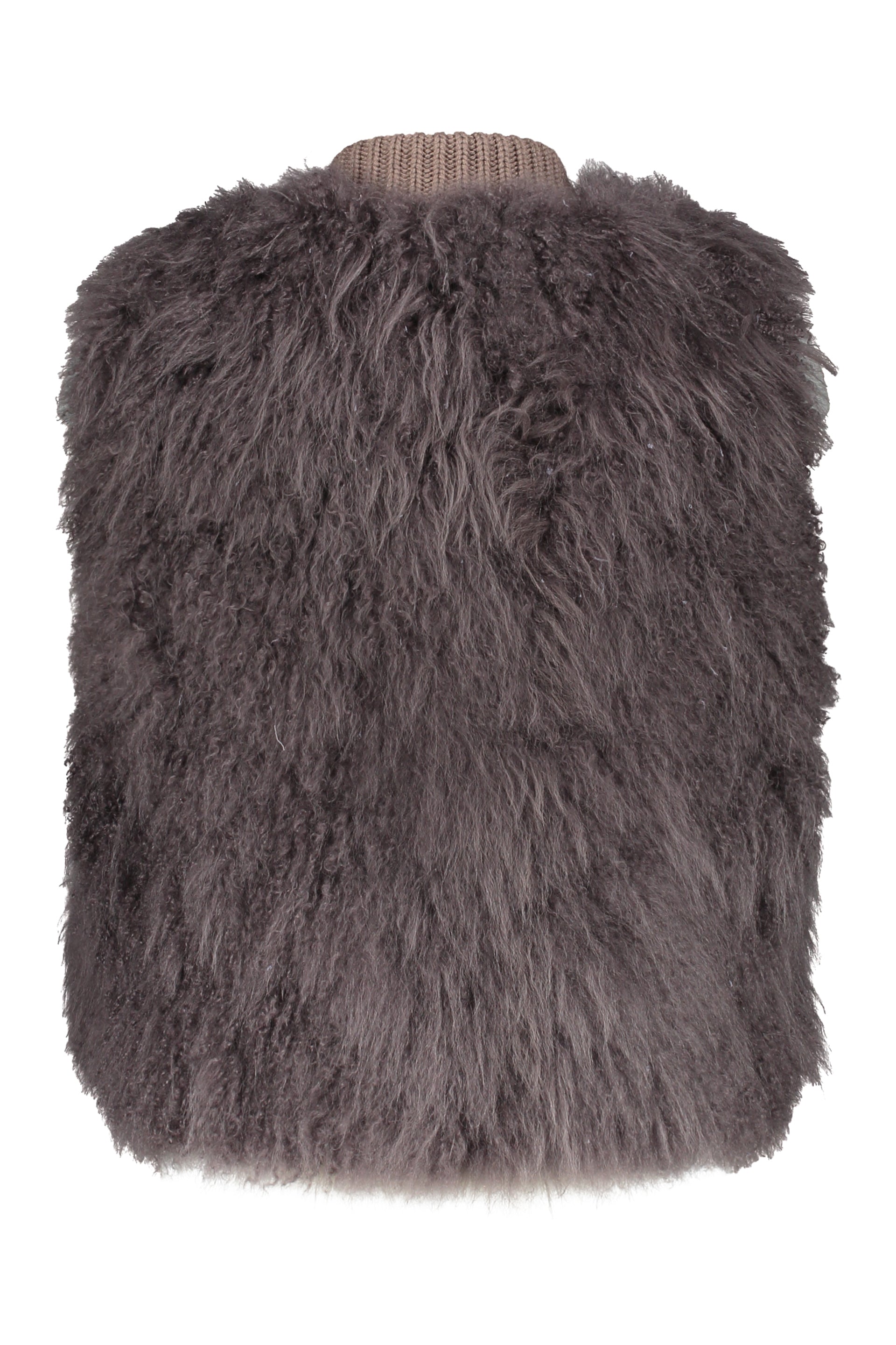Shearling gilet