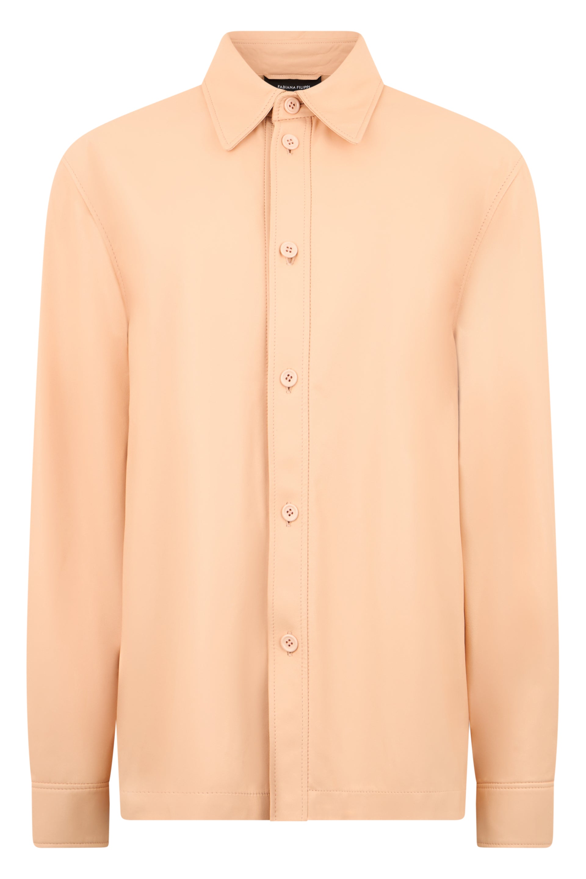Peach shirt elegant long sleeves versatile