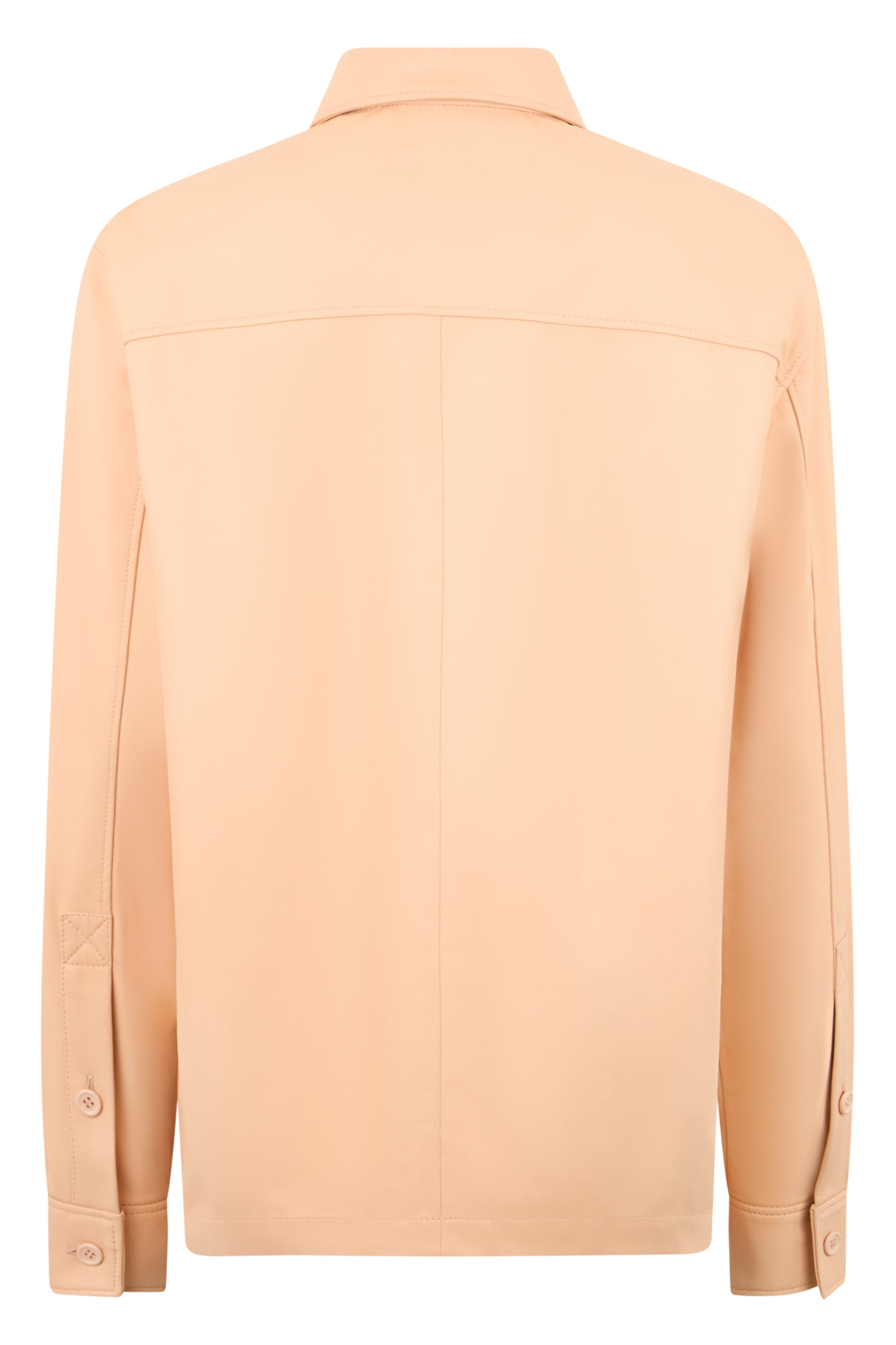 Peach shirt elegant long sleeves versatile