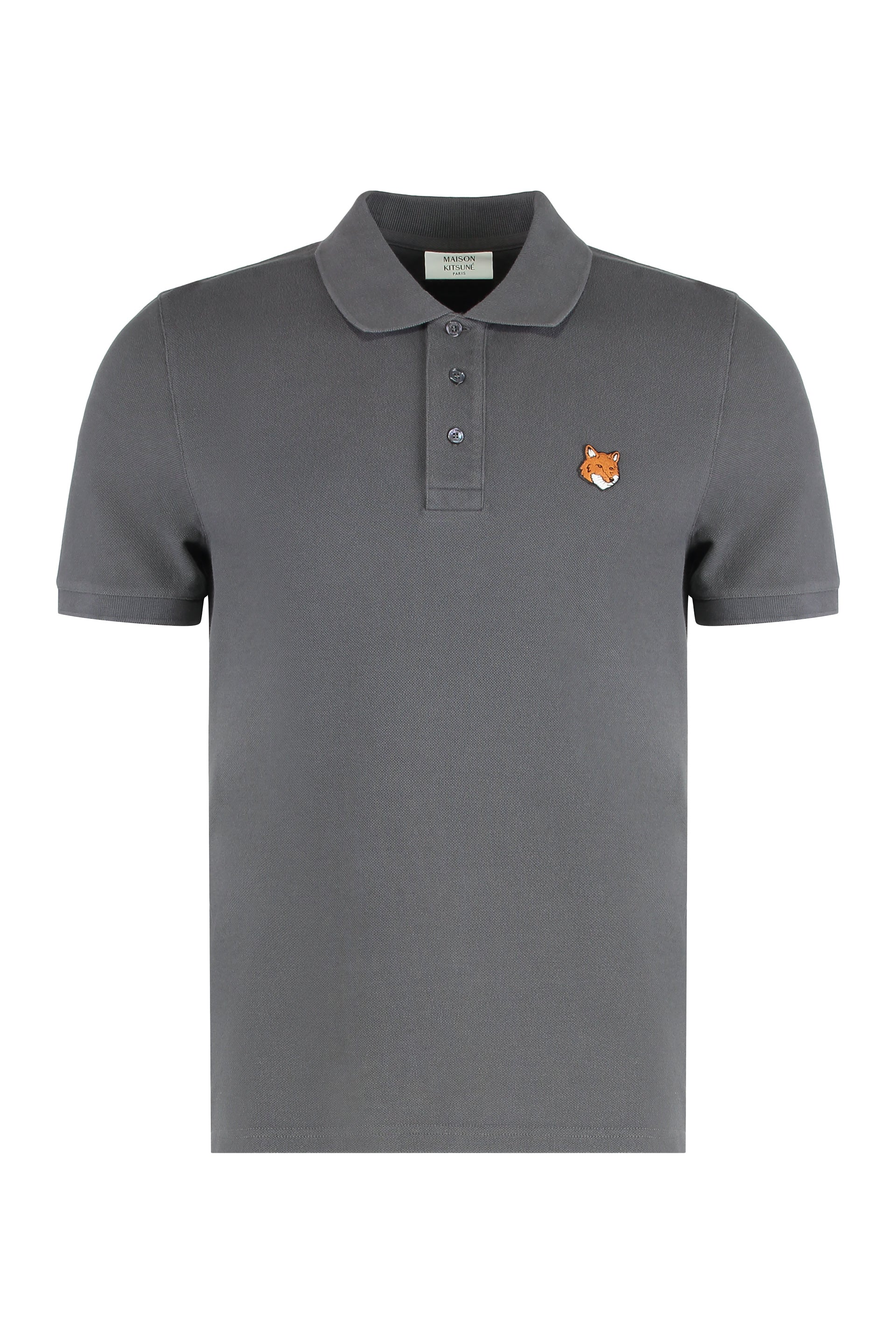 Pique cotton polo shirt