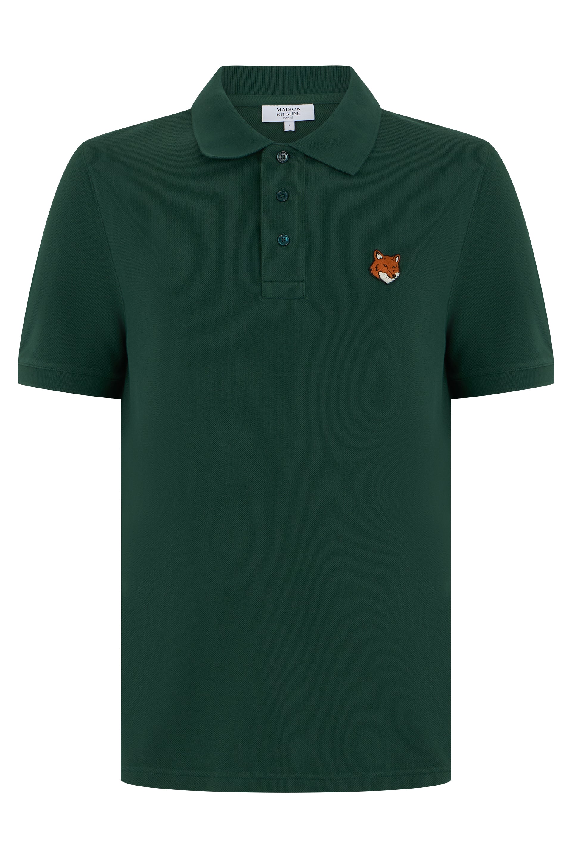 Cotton polo with short sleeves