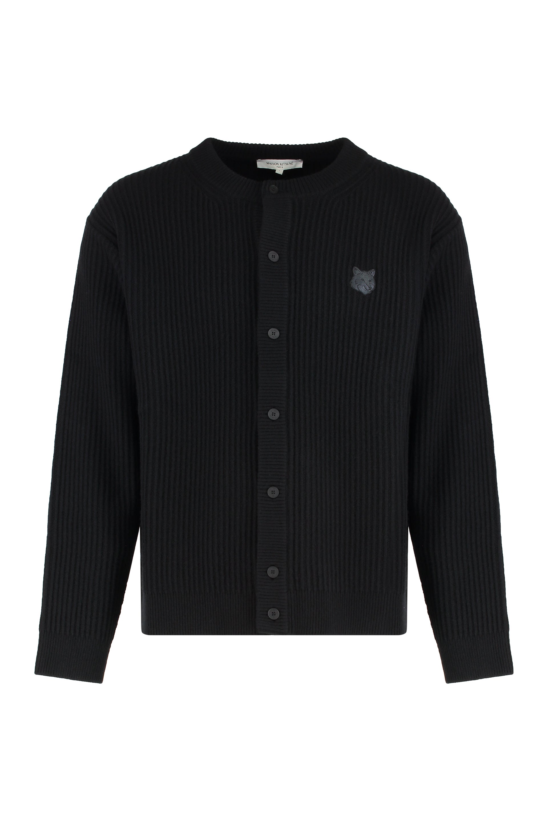 Ribbed wool cardigan