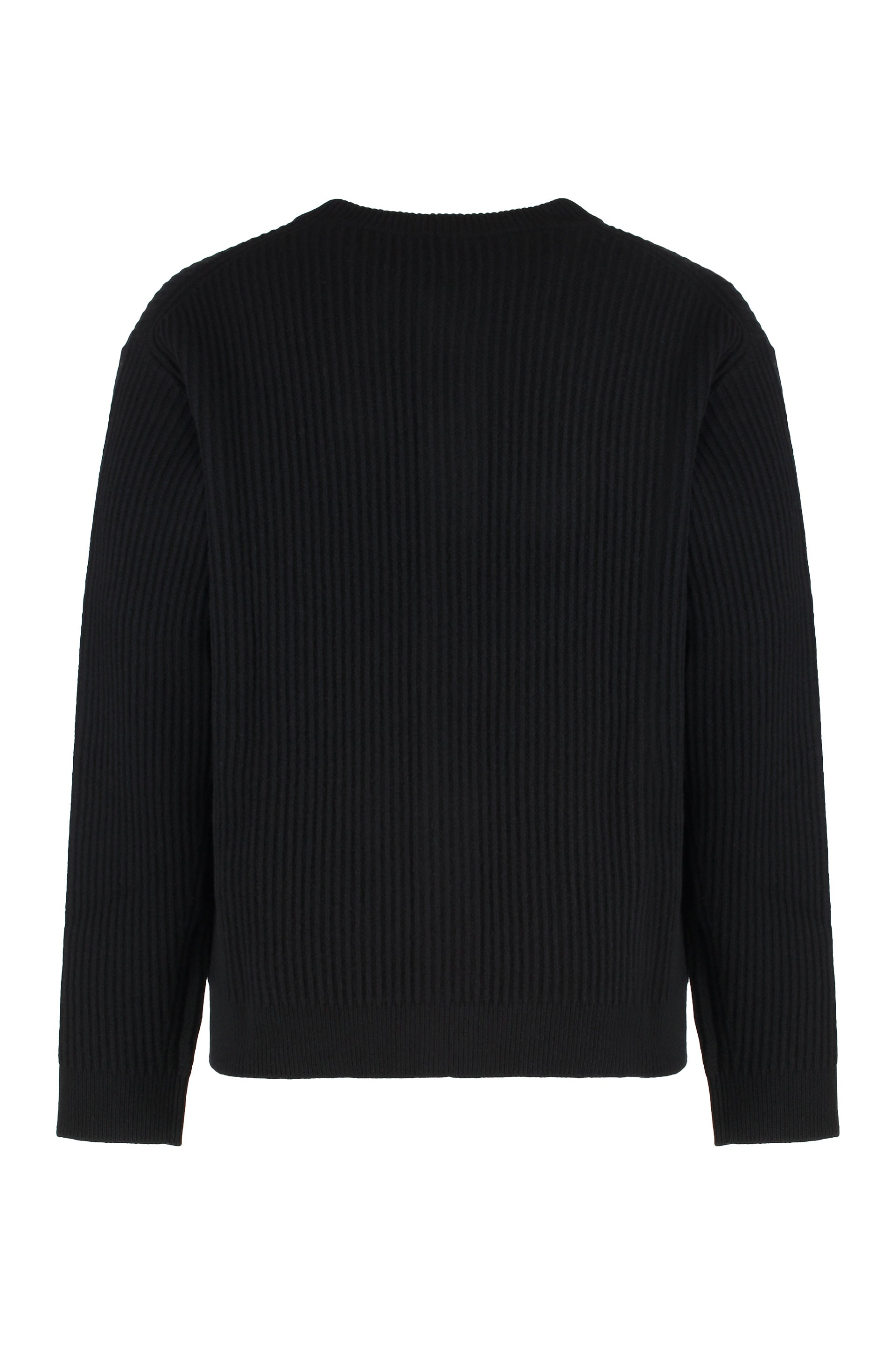 Ribbed wool cardigan