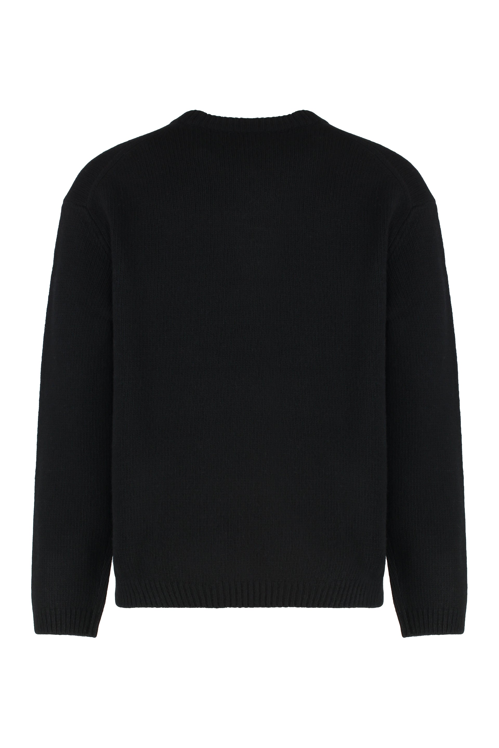Sweater with round neck in wool