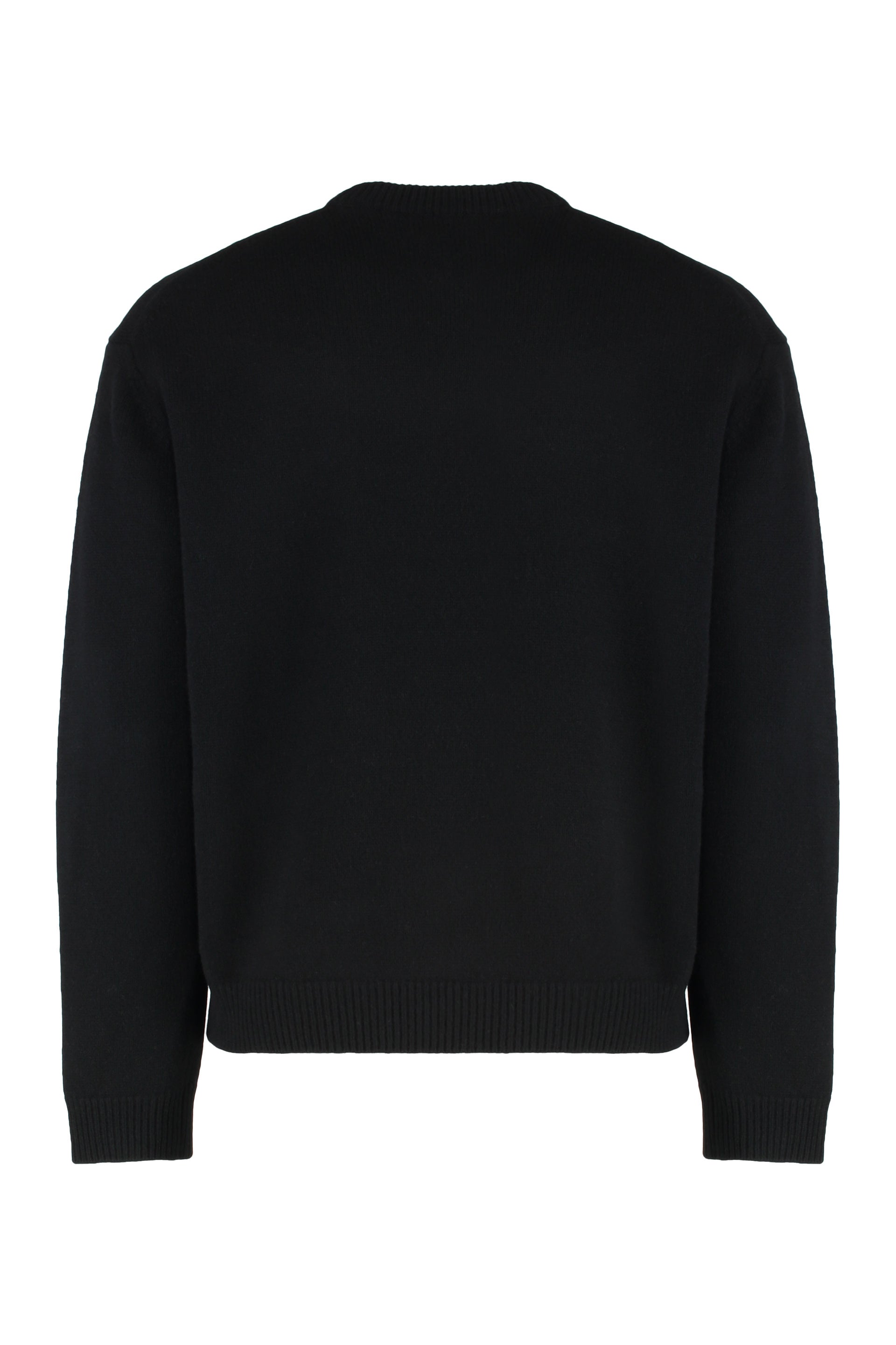 Sweater with round neck in wool