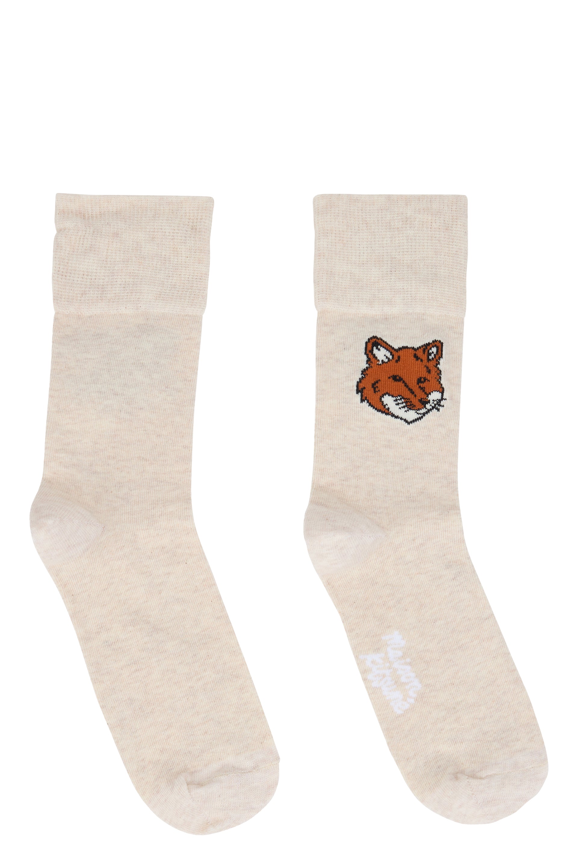 Cotton blend socks with embroidery