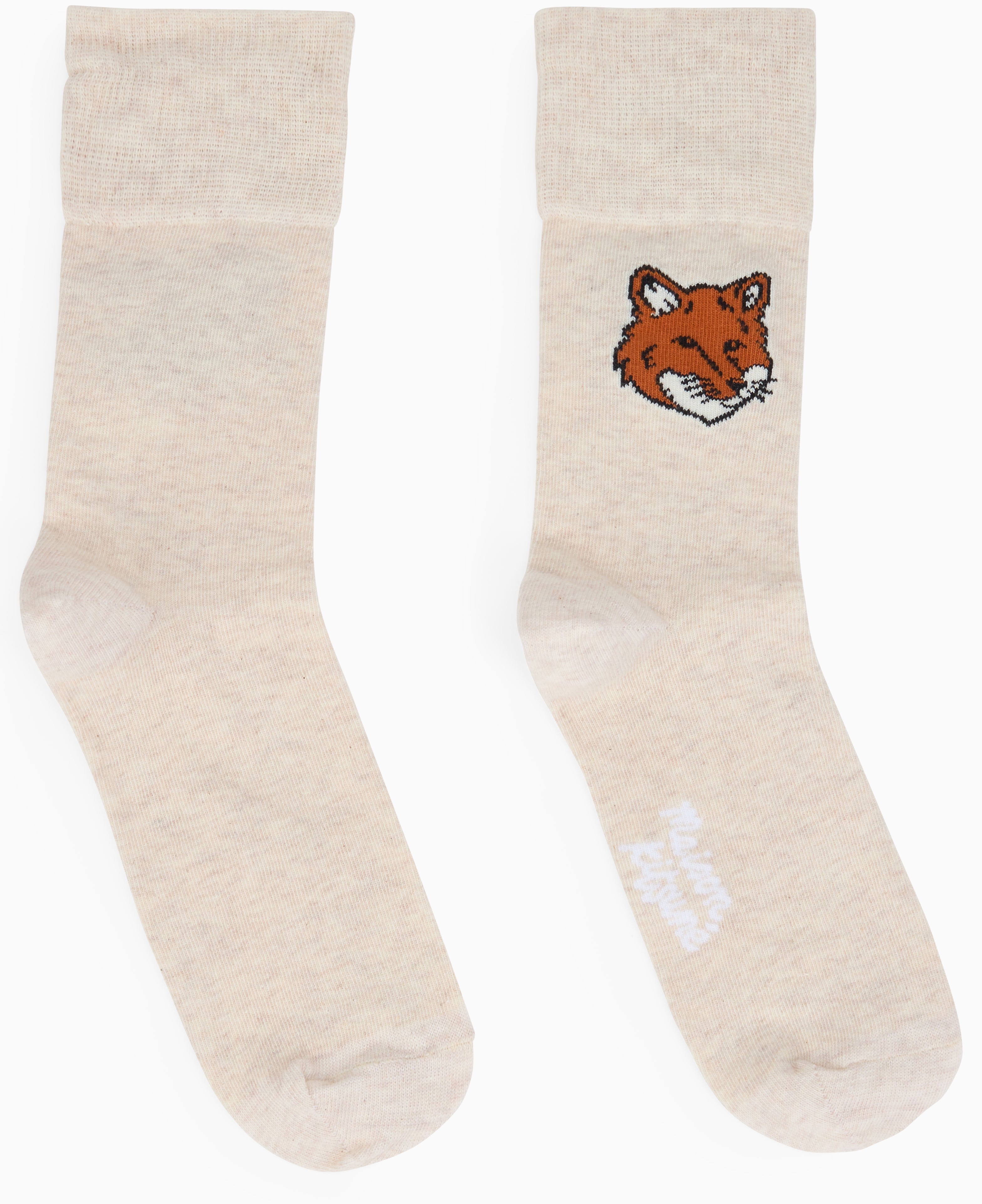 Cotton blend socks with embroidery