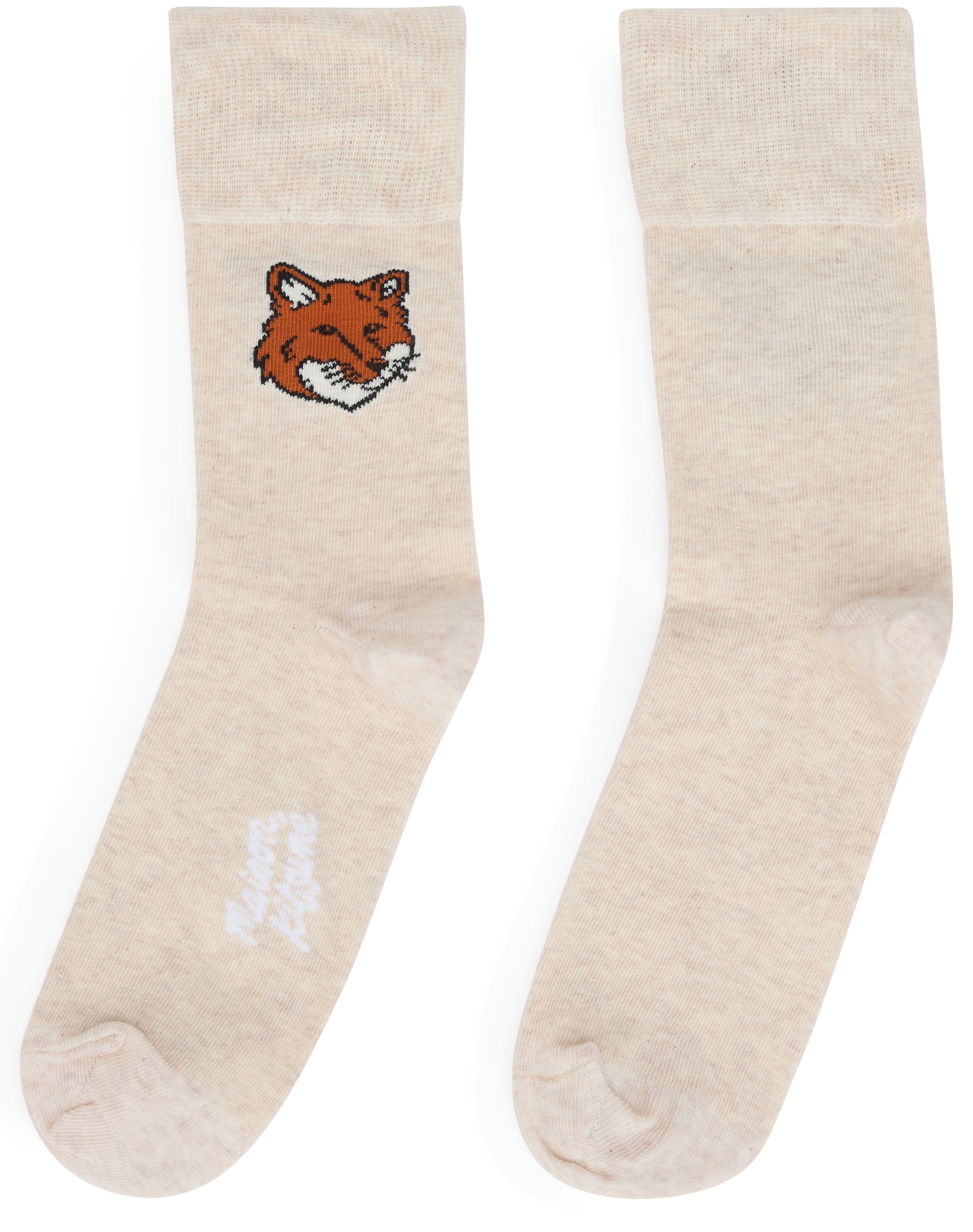 Cotton blend socks with embroidery