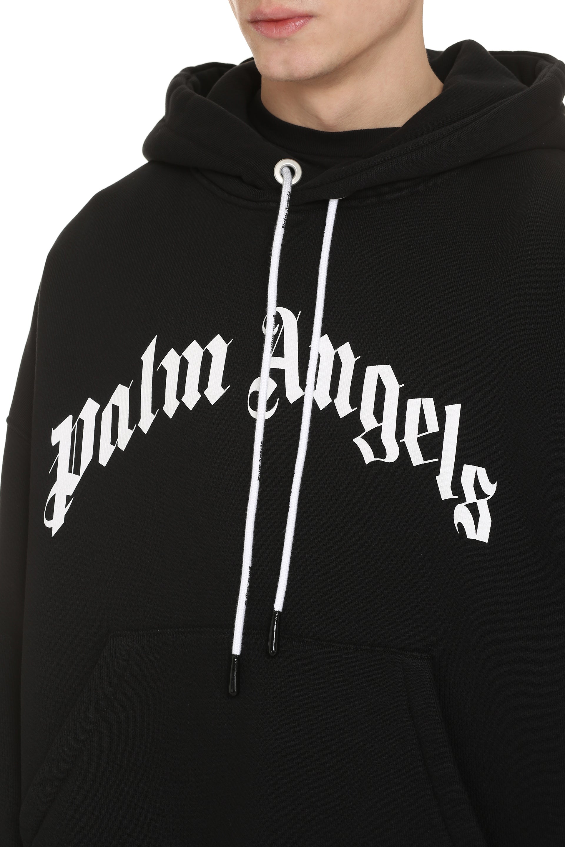 Logo cotton hoodie