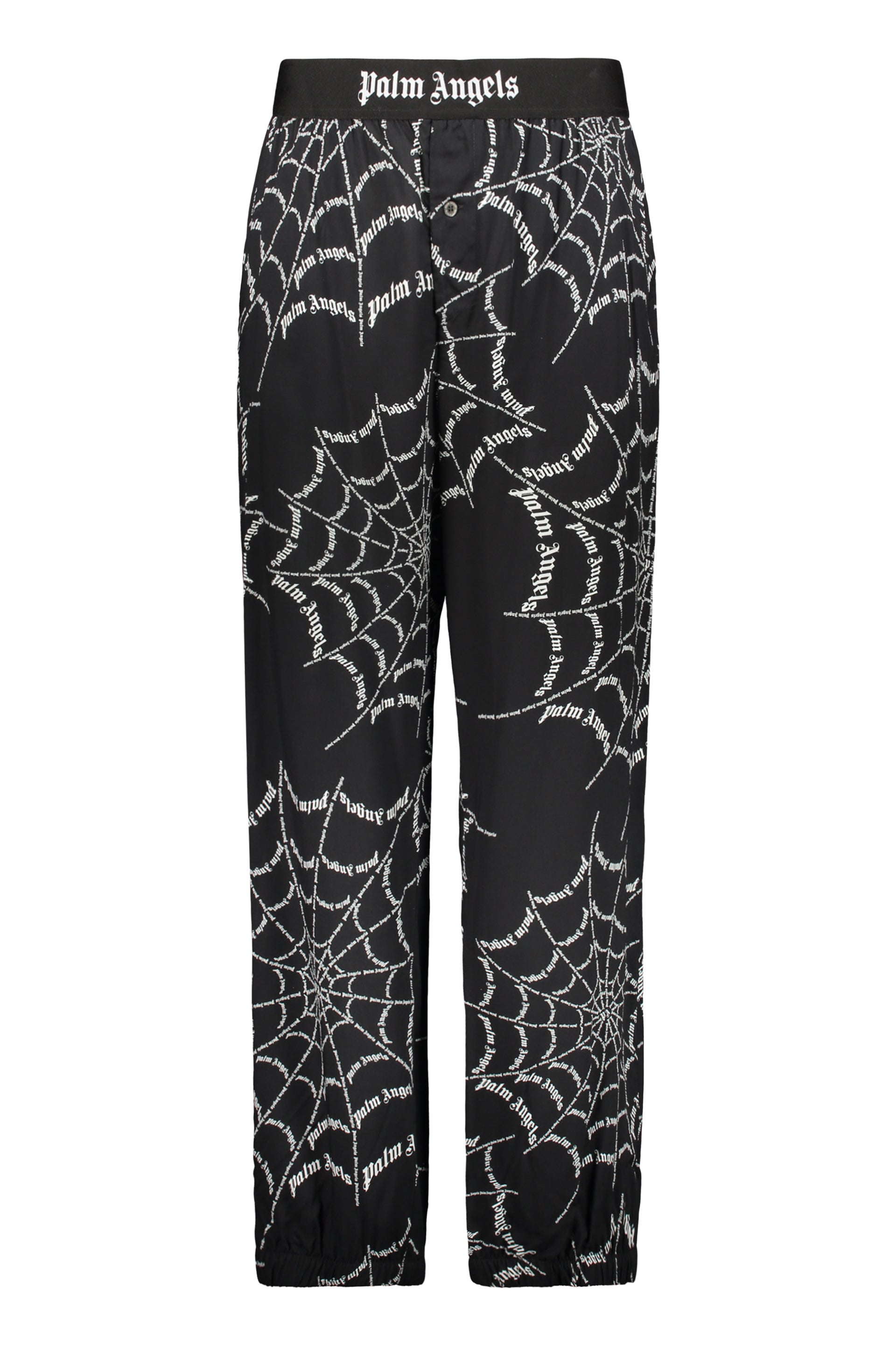 Casual pants with logo all-over