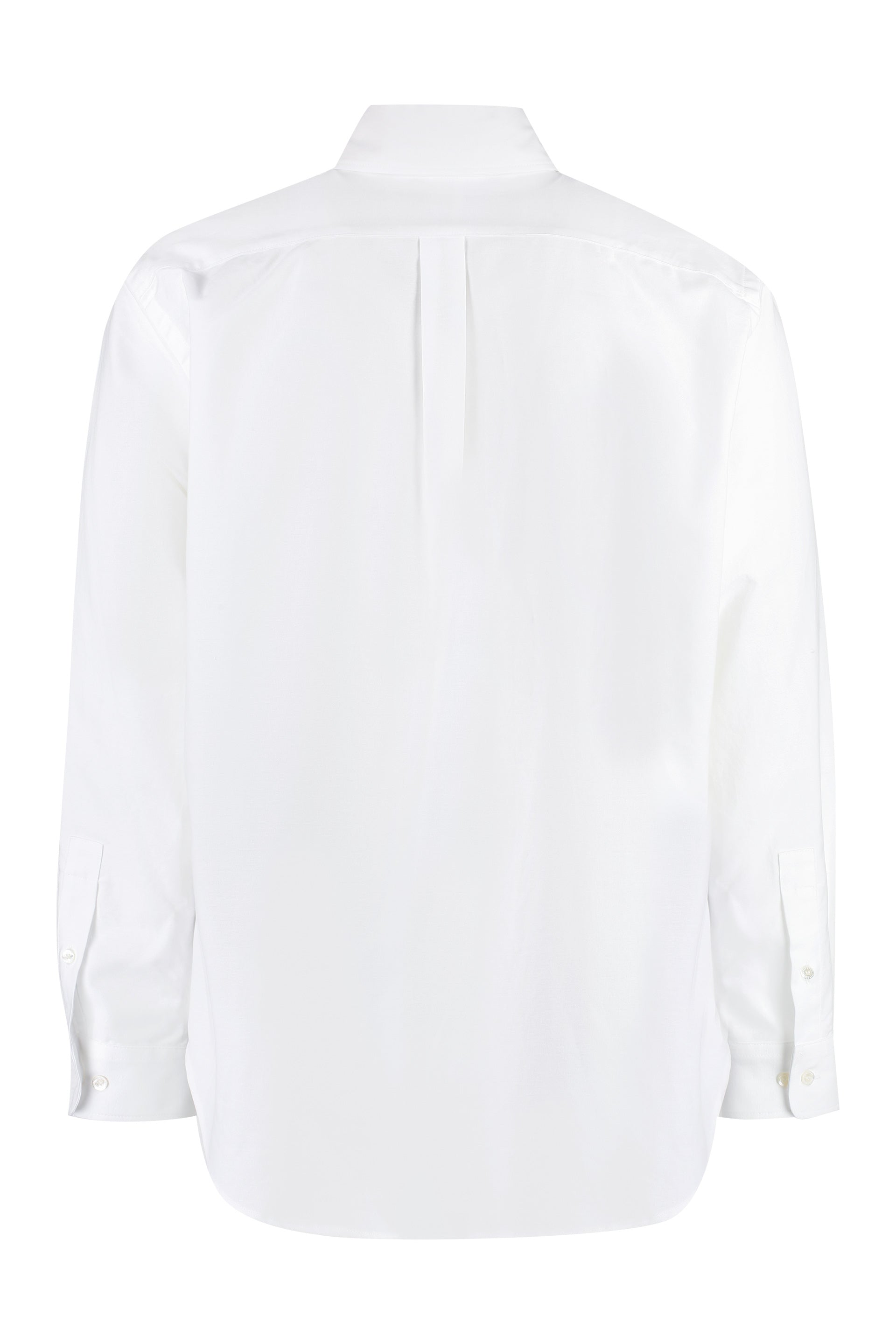 Button-down collar cotton shirt