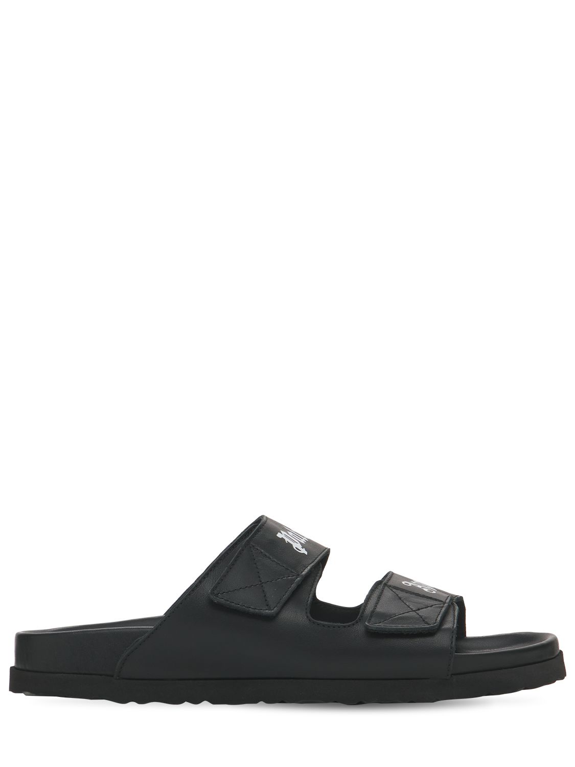Black minimalist slides for summer comfort