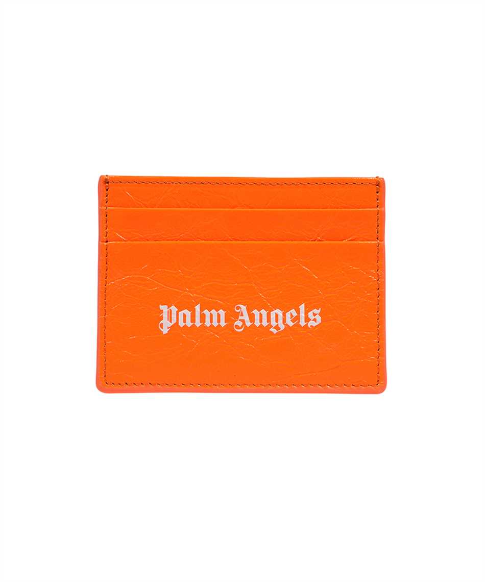 Logo detail leather card holder