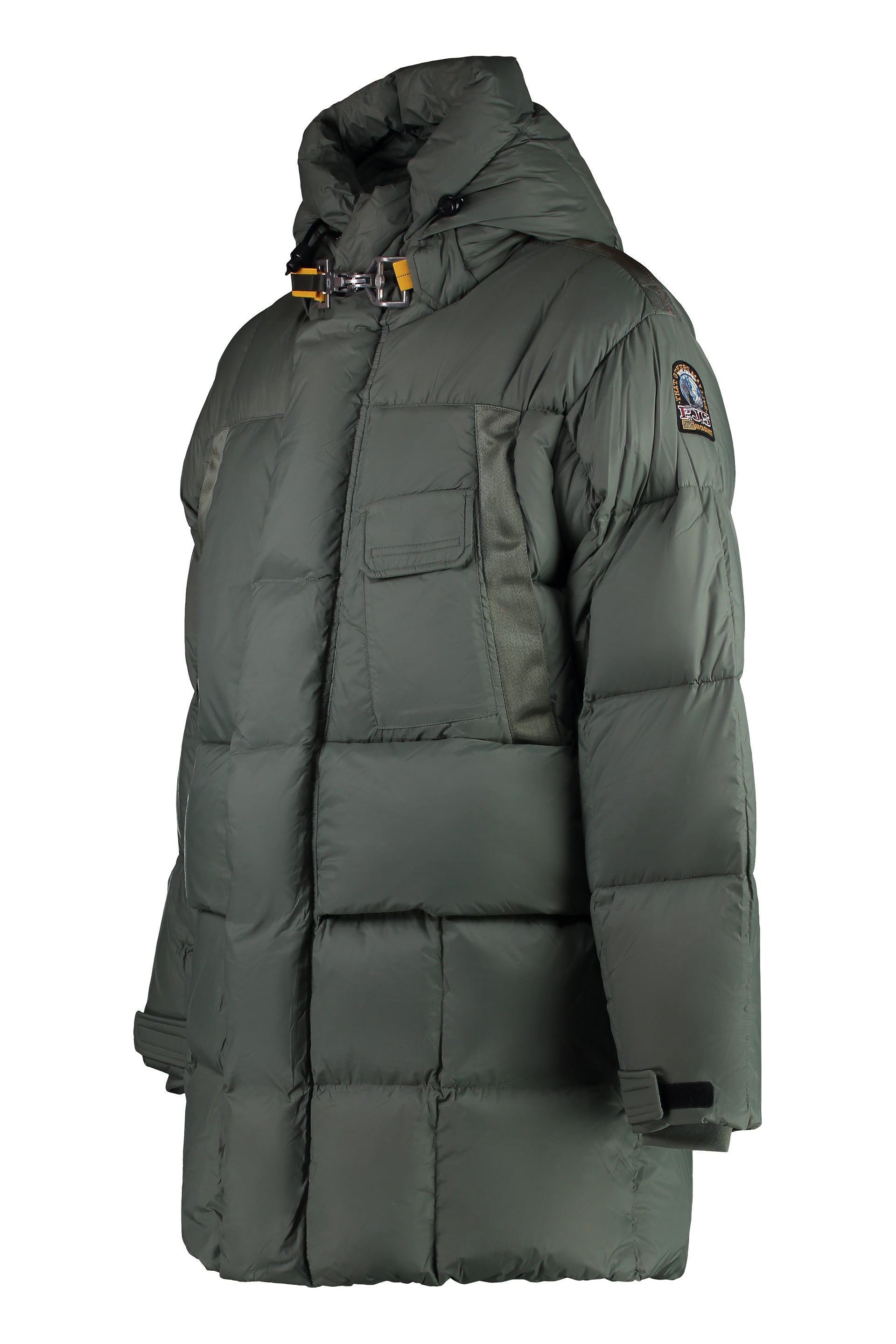 Bold Parka Hooded techno fabric down jacket