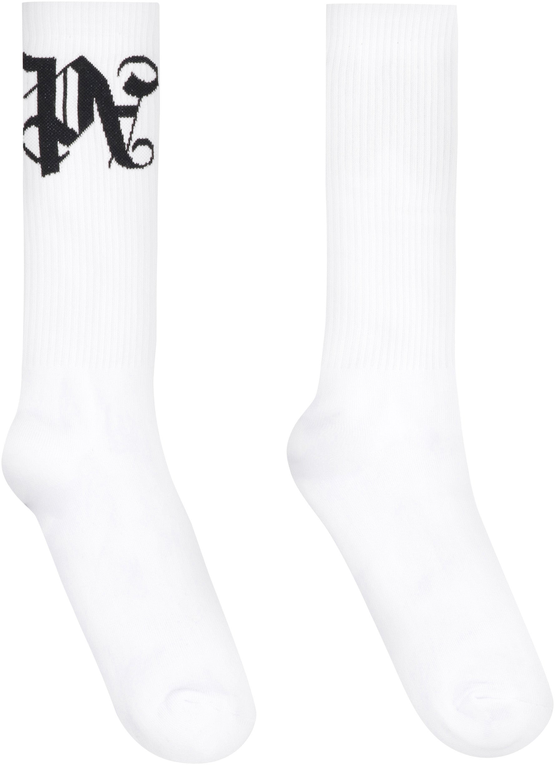 Cotton socks with logo