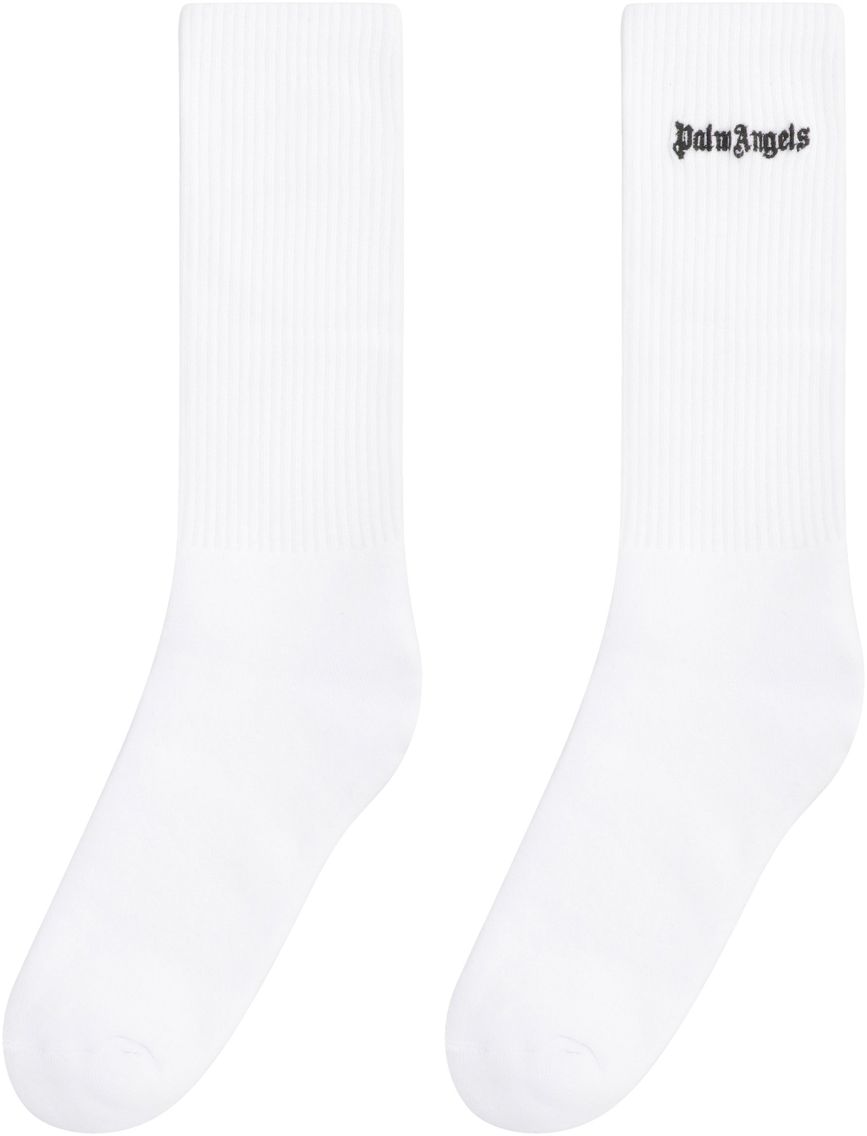 Cotton socks with logo