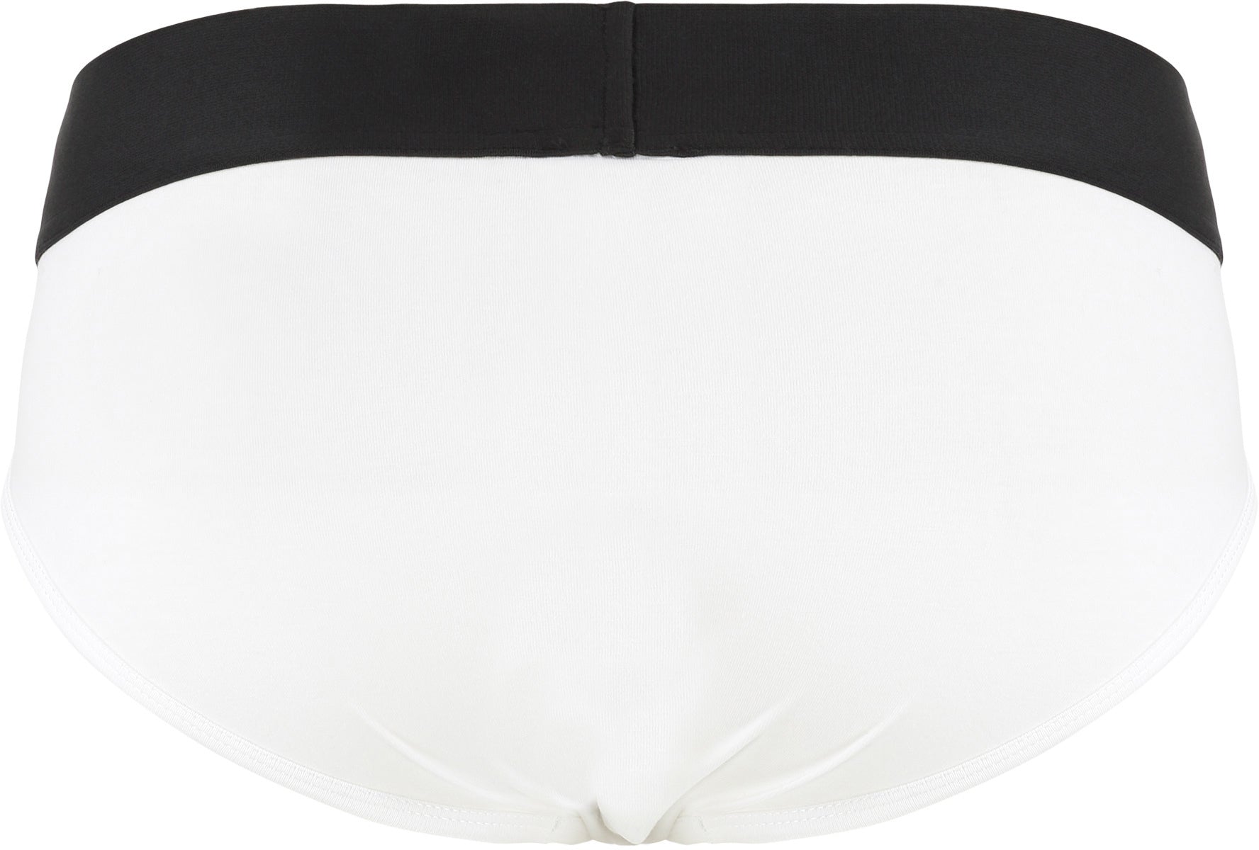 Set of two cotton briefs with logoed elastic band