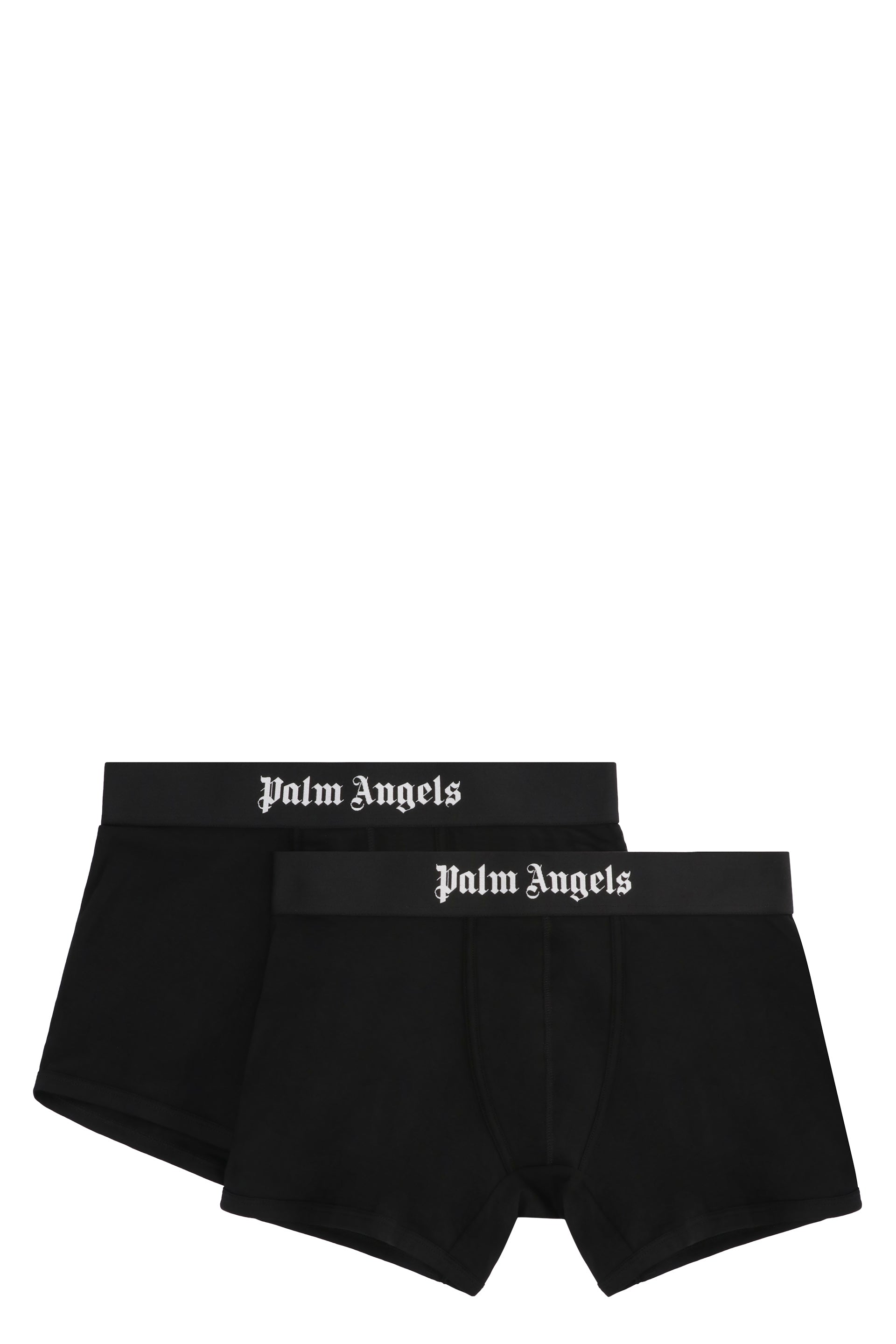 Two-pack of cotton boxer shorts with branded elastic band