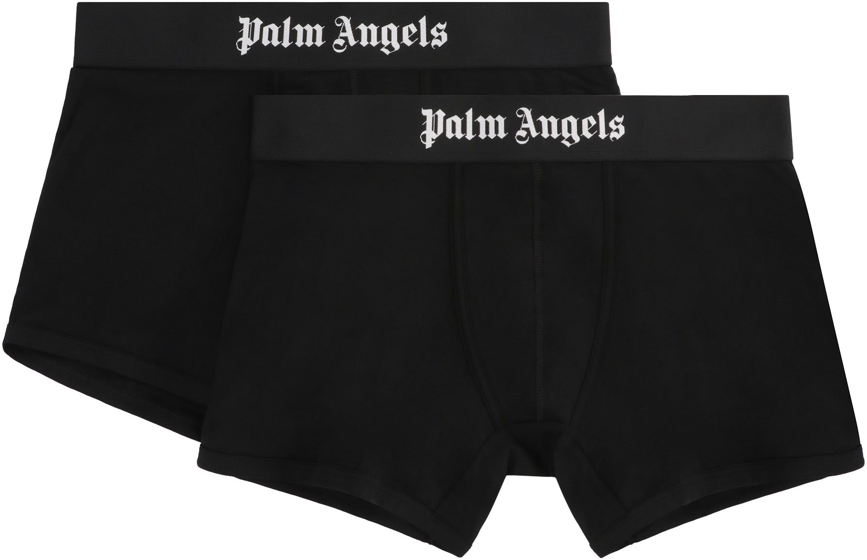 Two-pack of cotton boxer shorts with branded elastic band