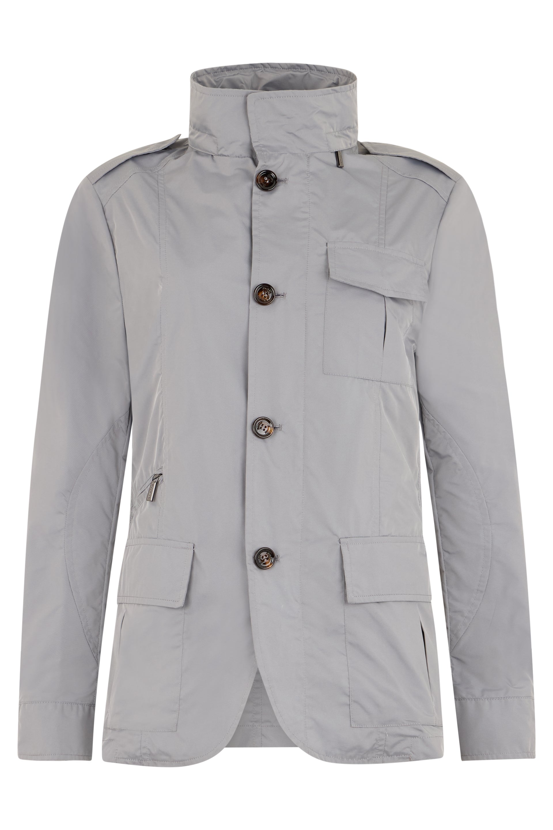 Elegant gray jacket, soft and versatile