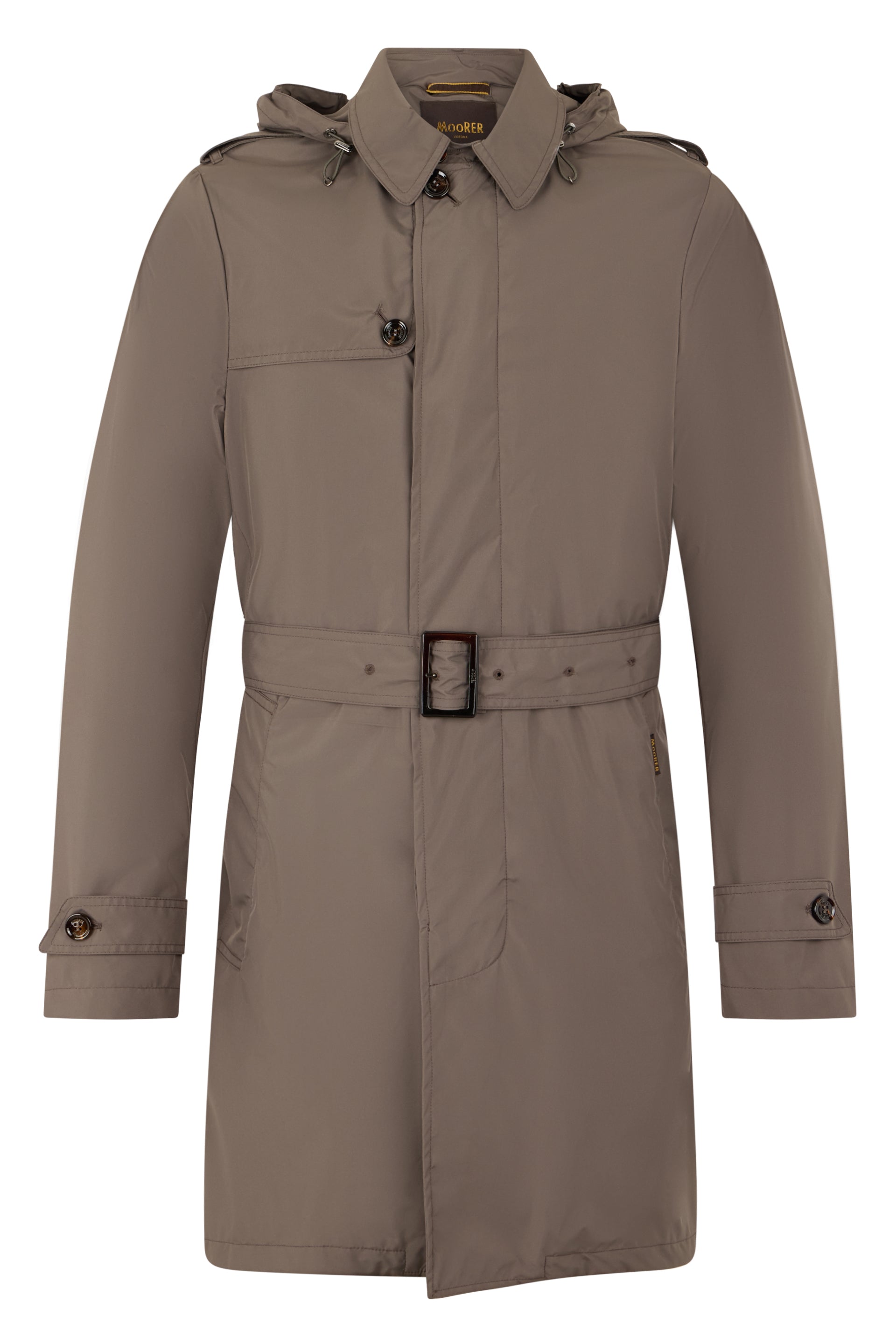 Trench color mud elegant with belt