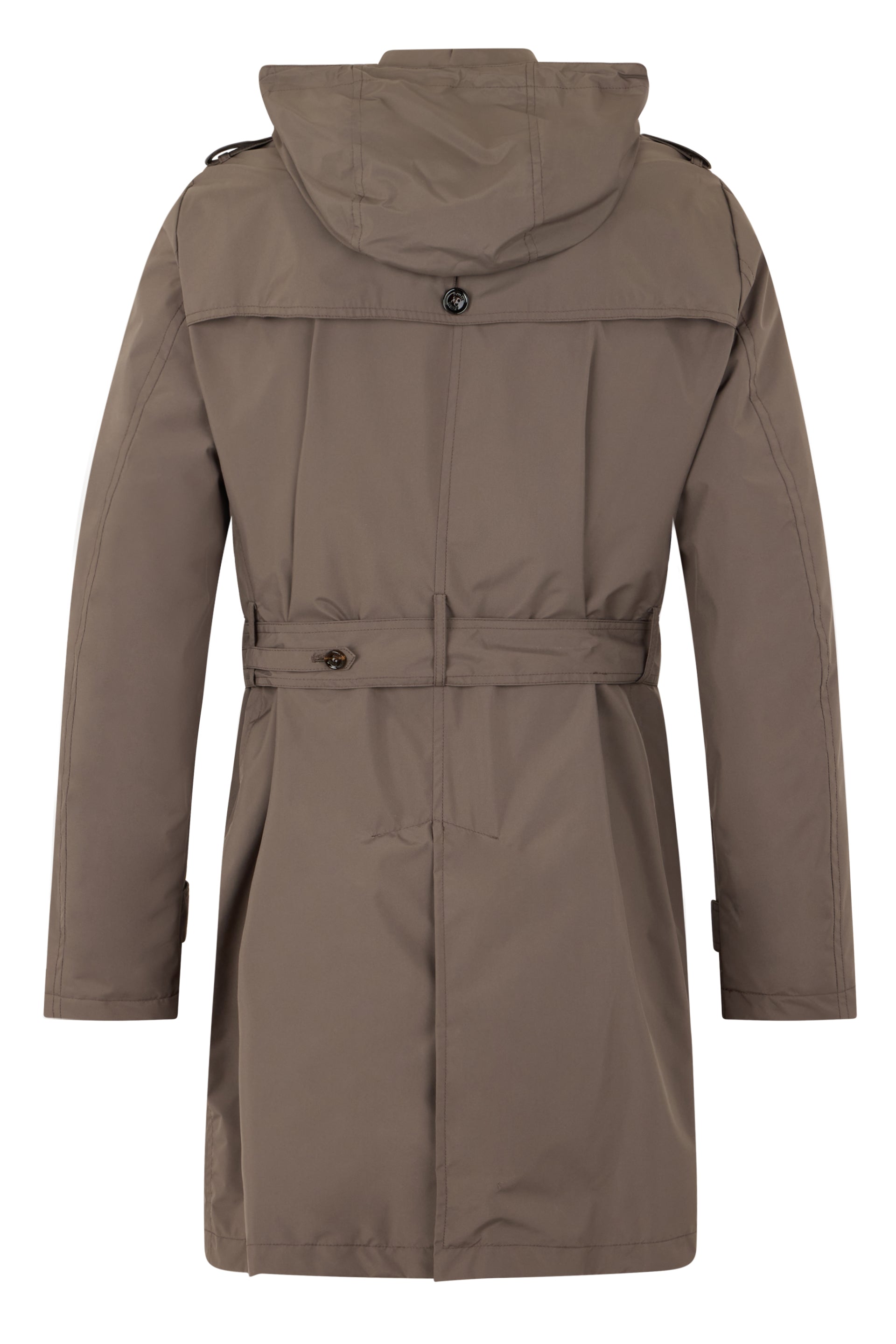 Trench color mud elegant with belt