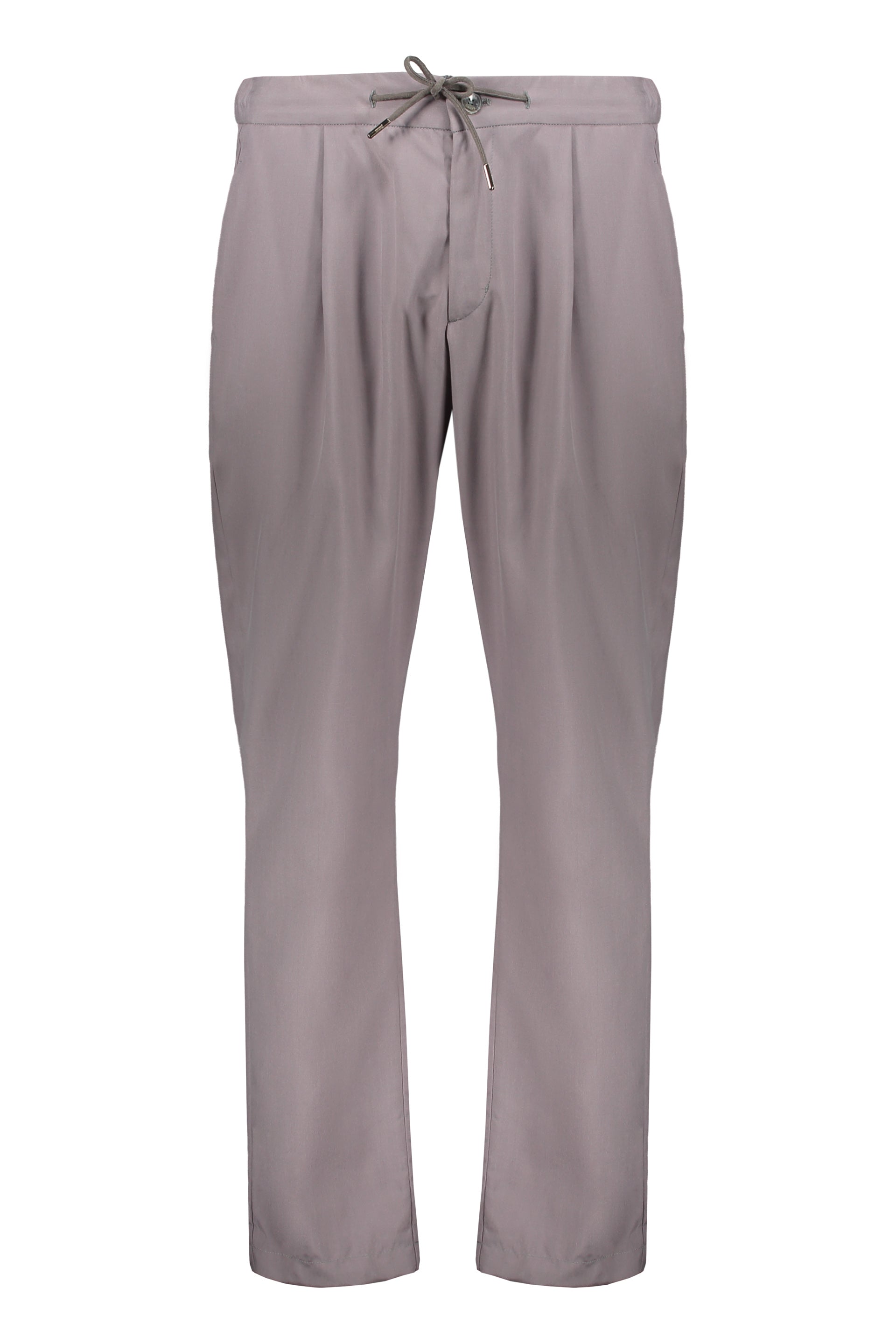 Elegant flared trousers with adjustable belt