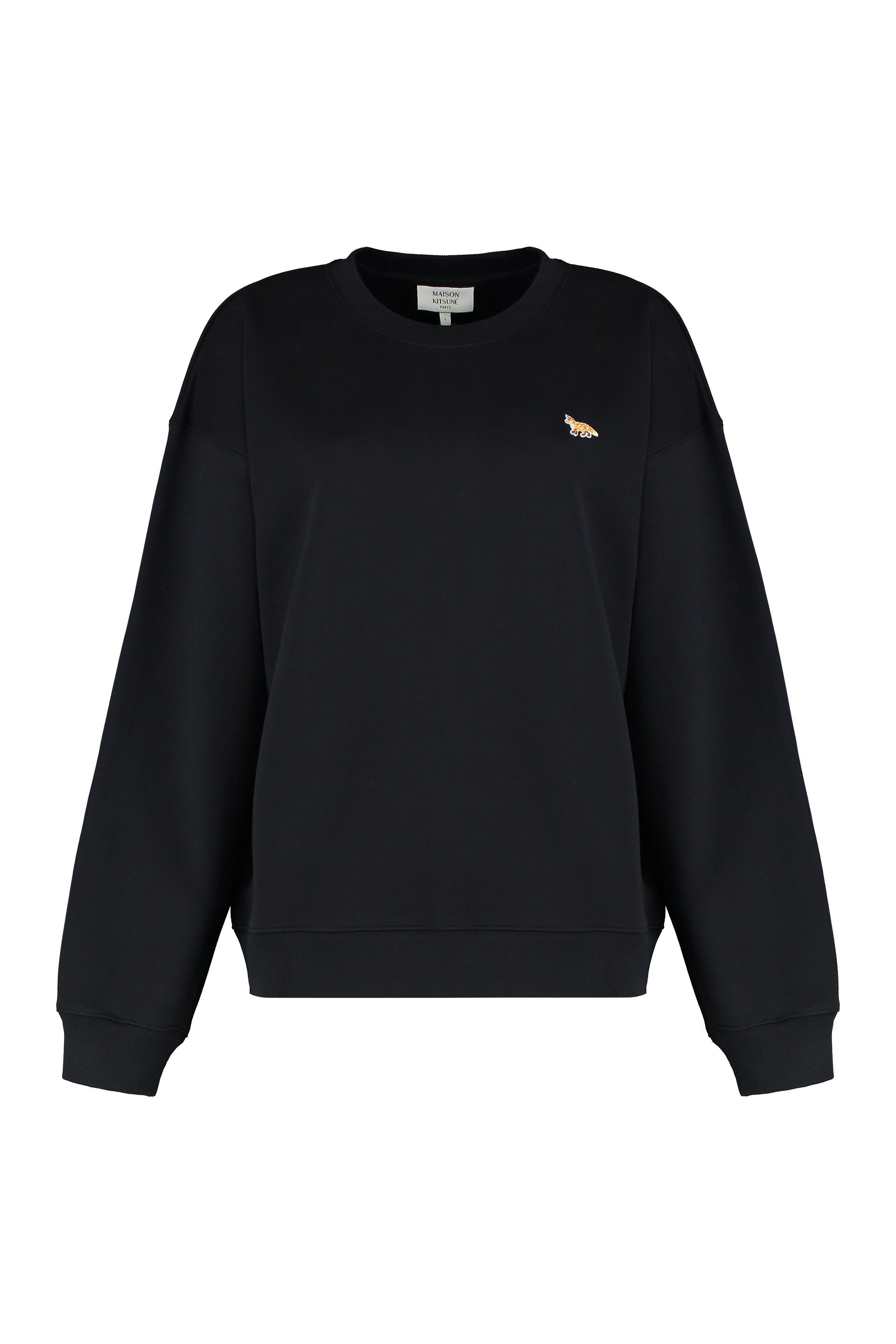 Crew neck sweatshirt in cotton