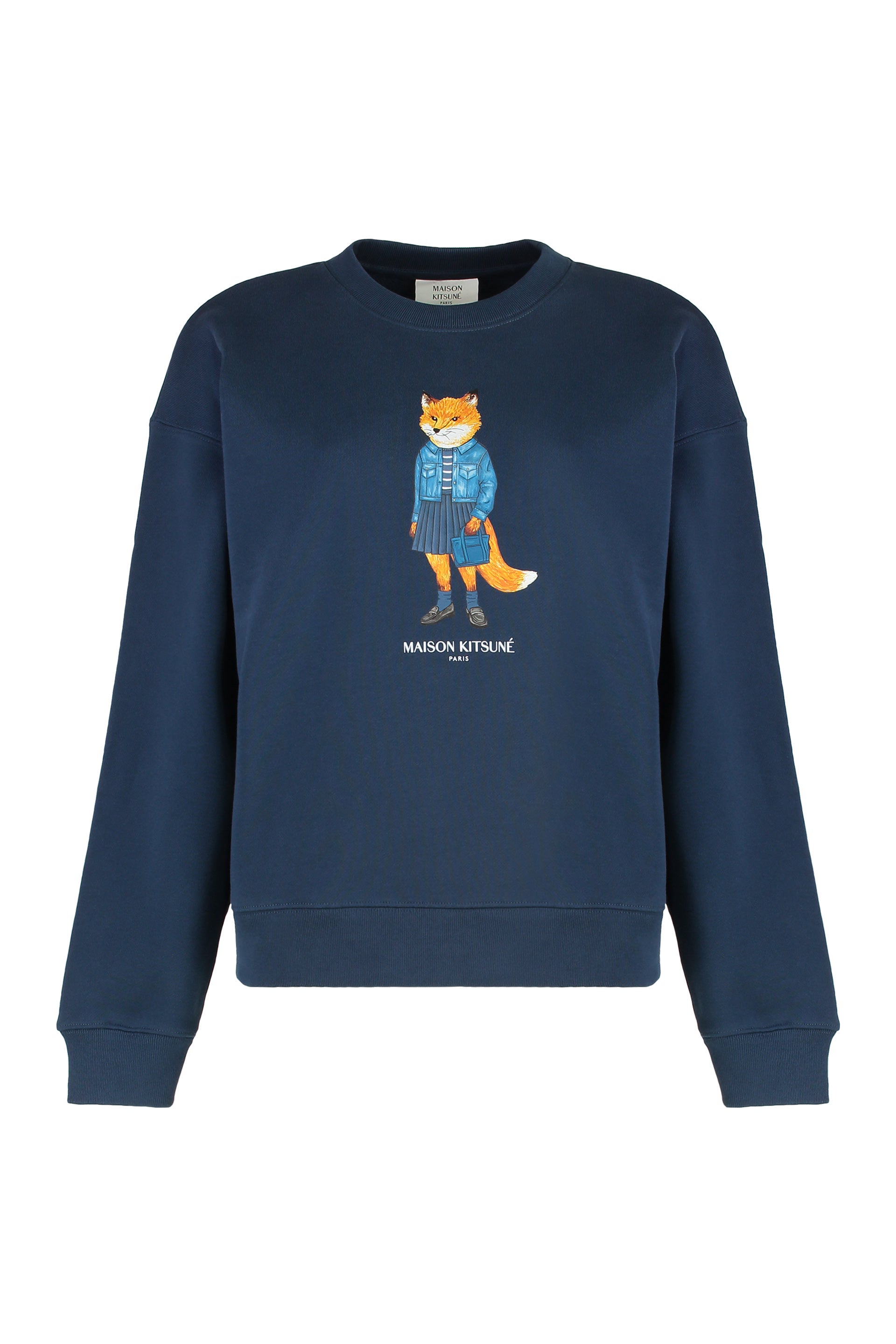 Cotton crew-neck sweatshirt