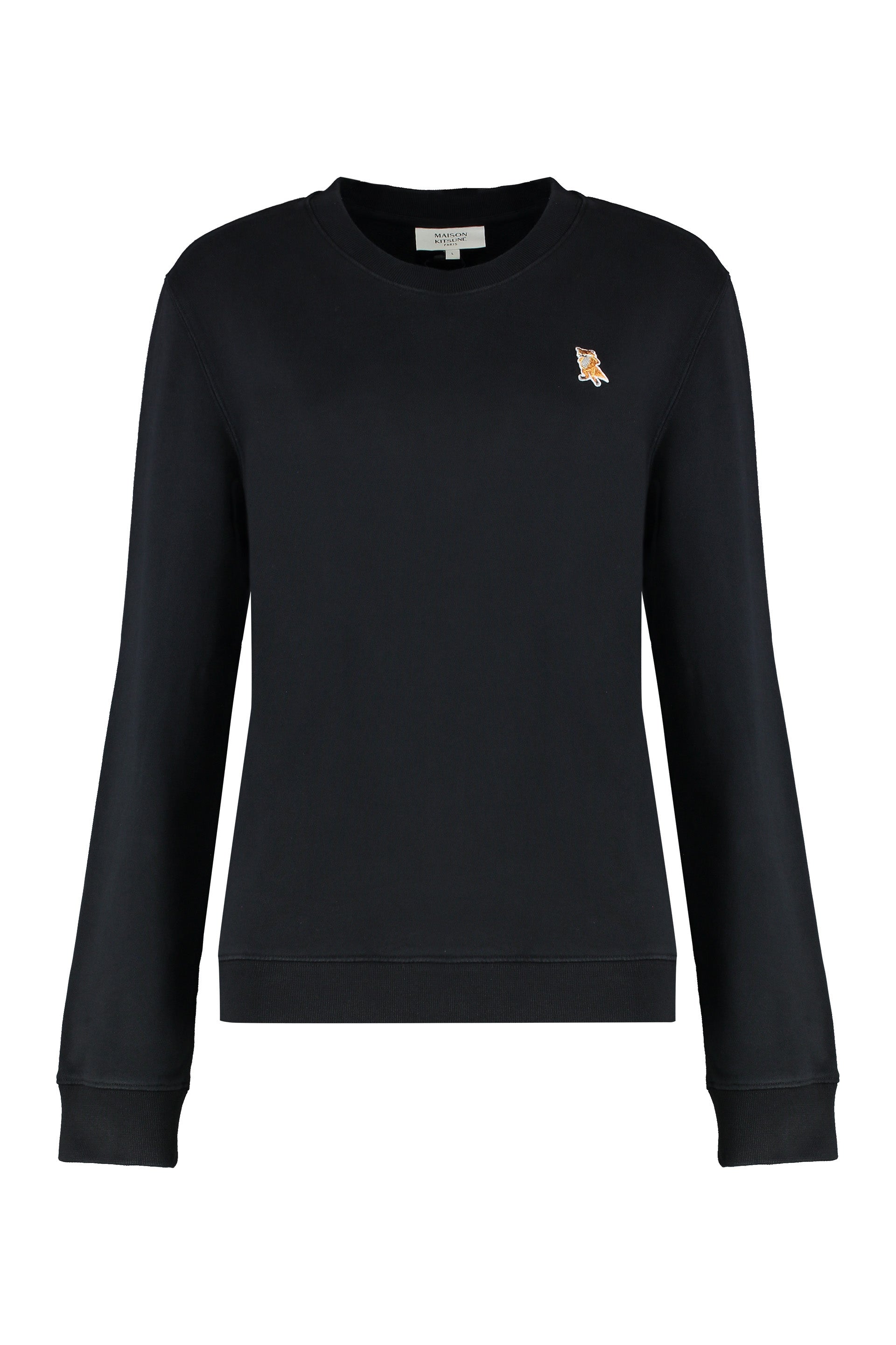Crew neck sweatshirt in cotton