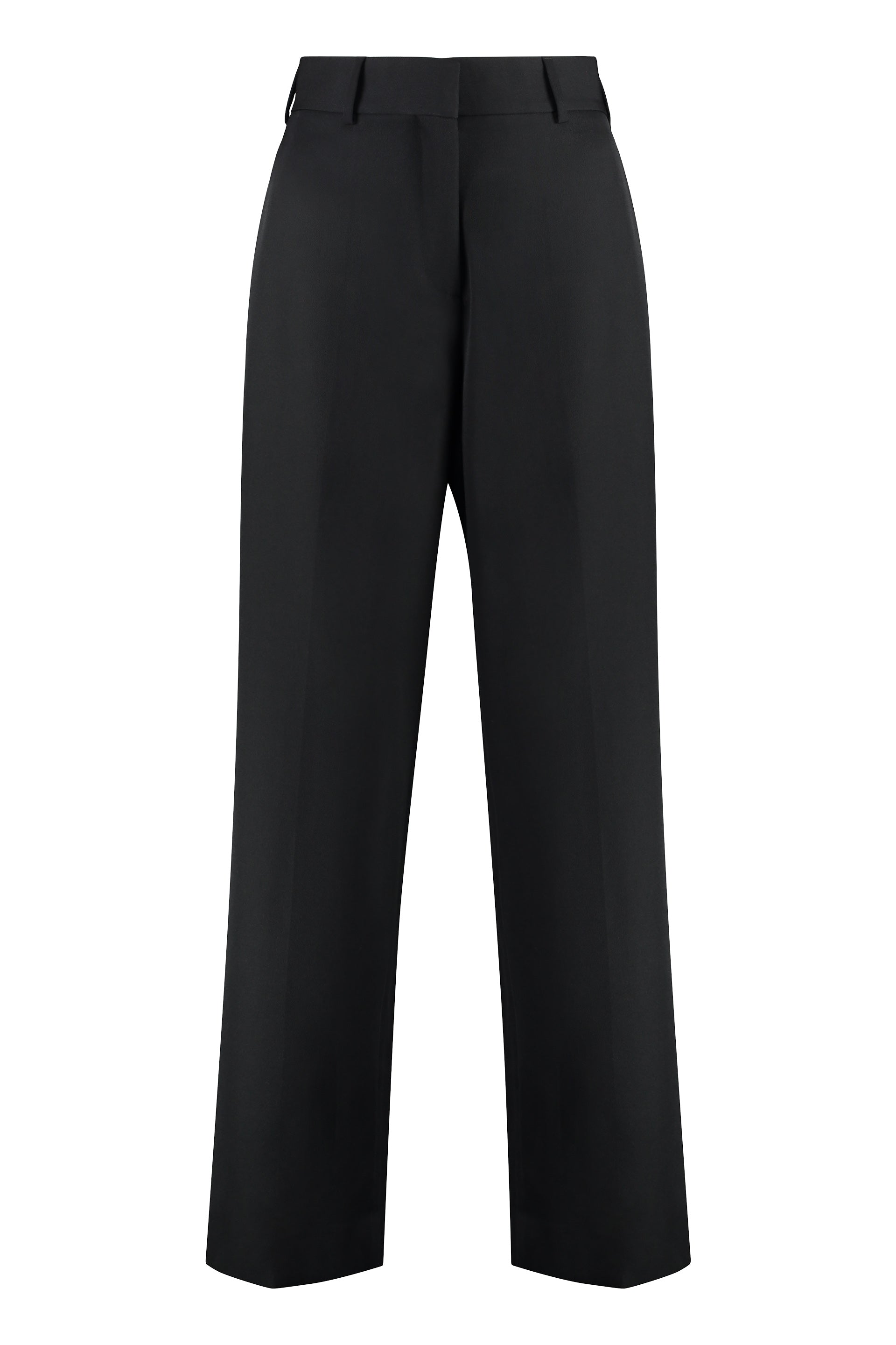 Wool blend trousers