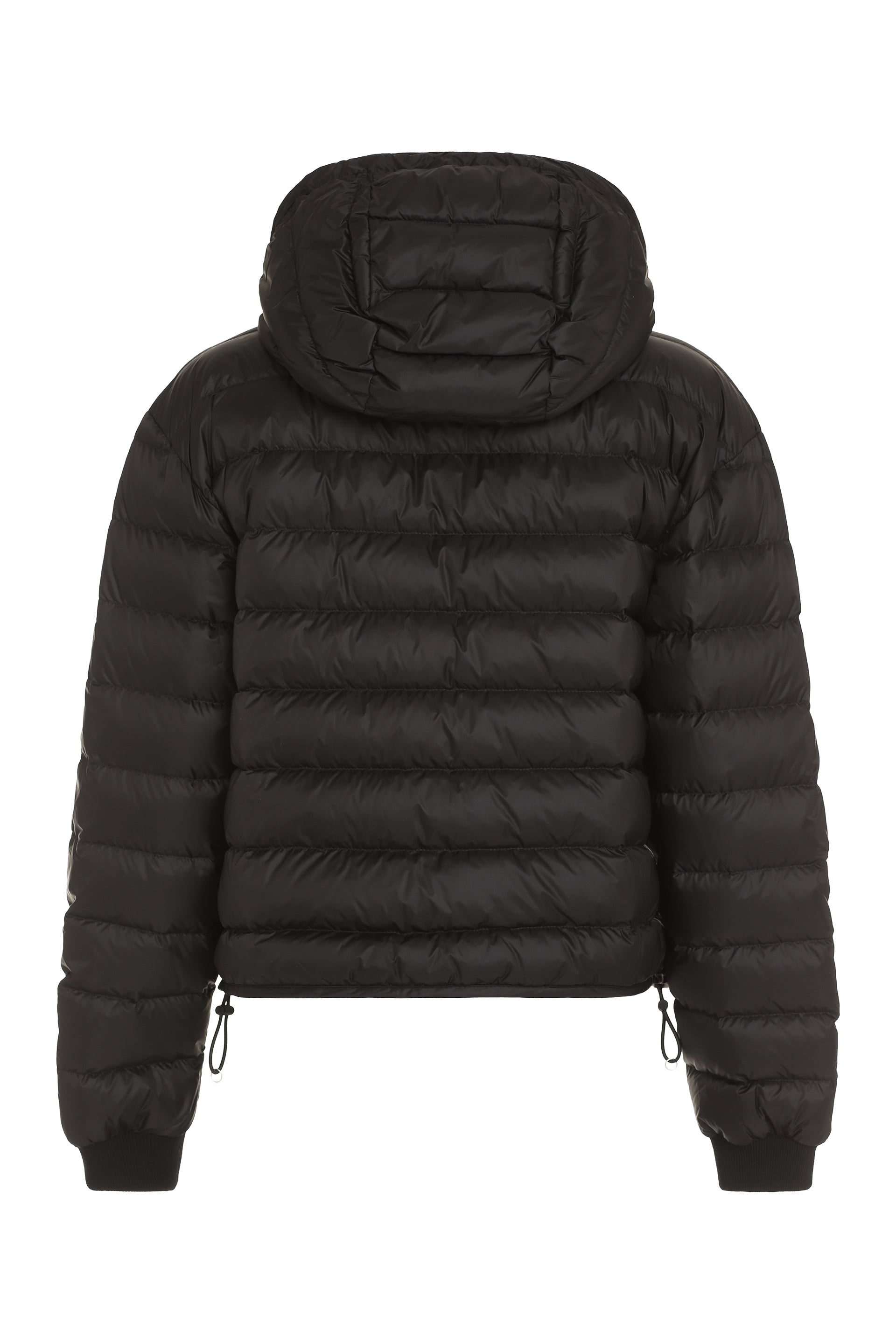 Hooded full-zip down jacket