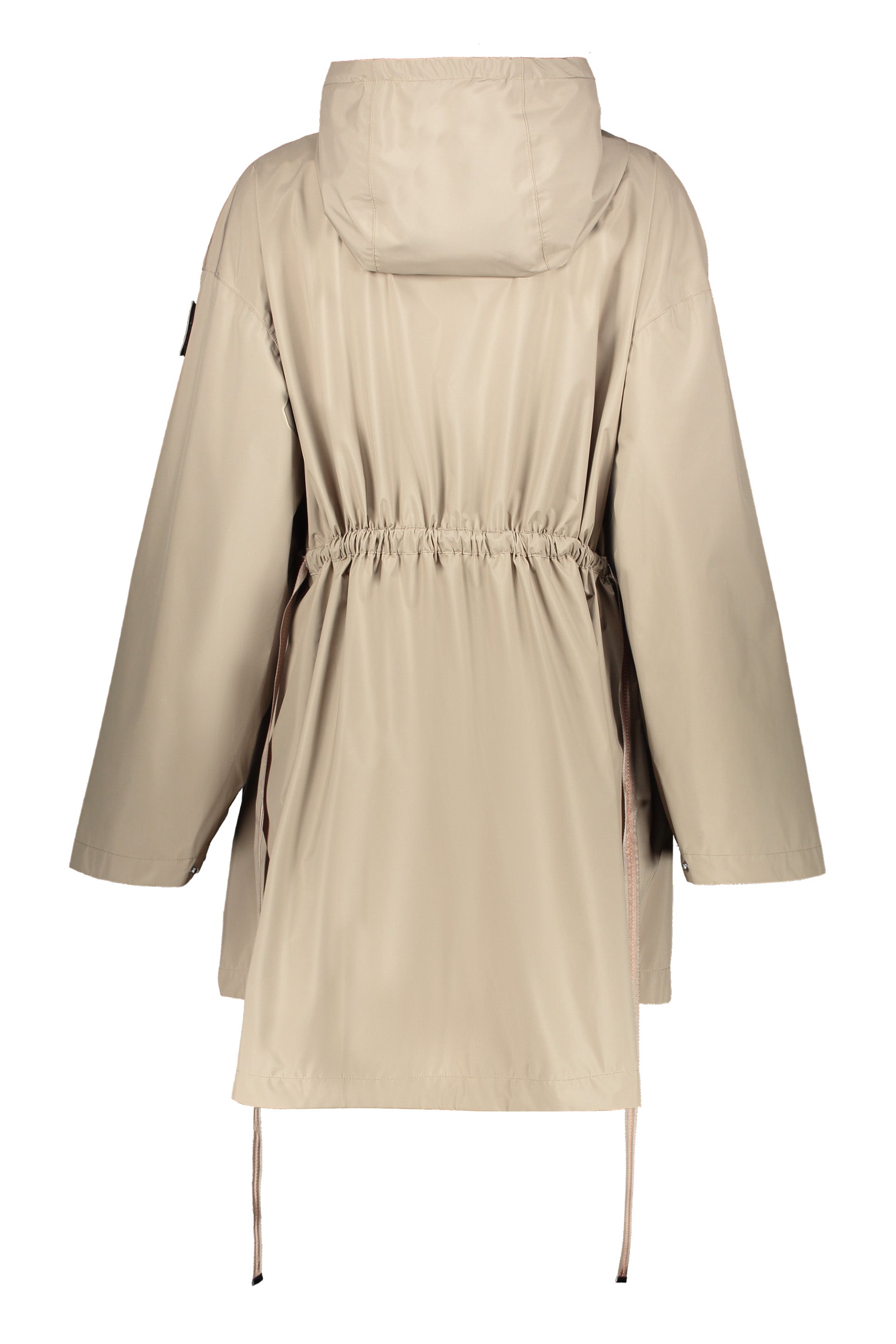 True hooded techno fabric jacket