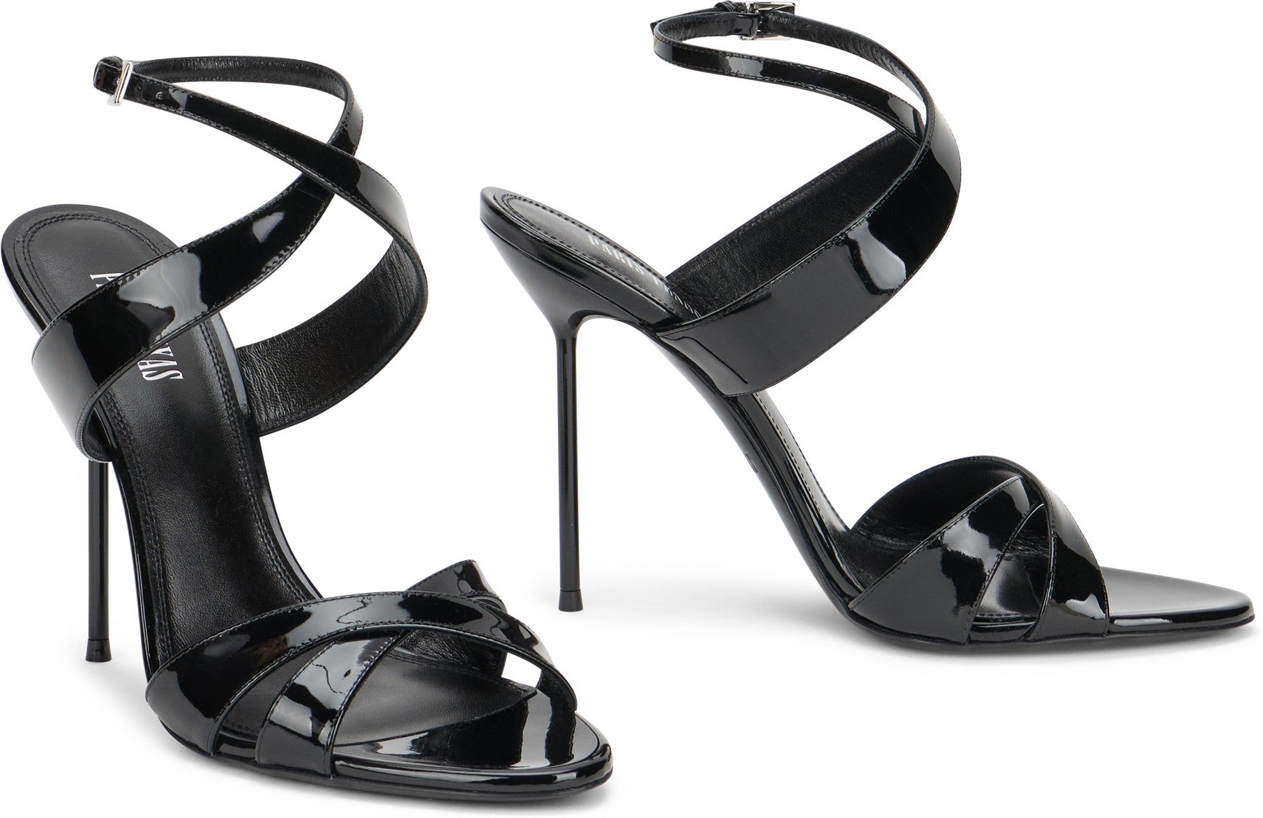 Lidia Sandals in Varnished Leather