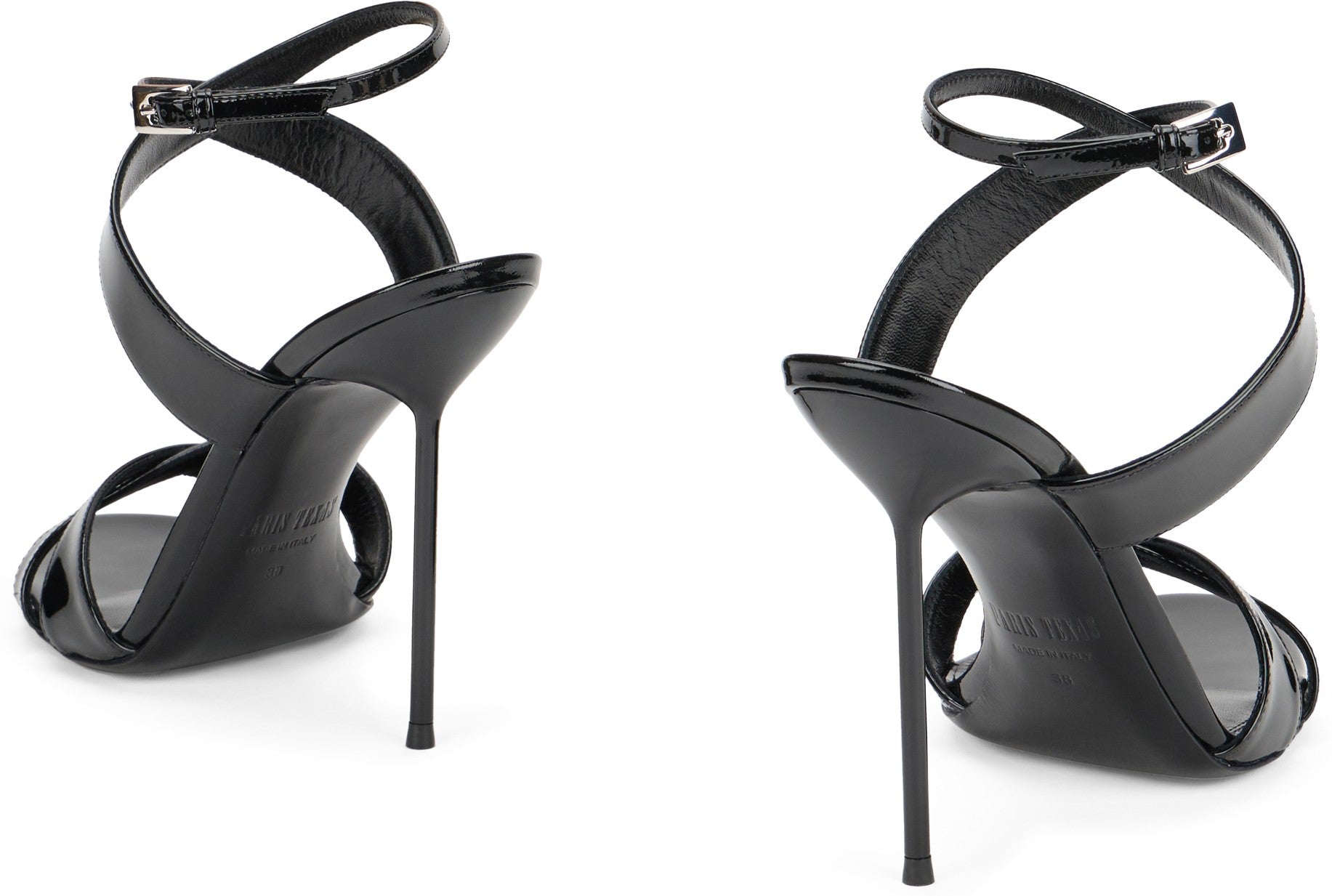 Lidia Sandals in Varnished Leather